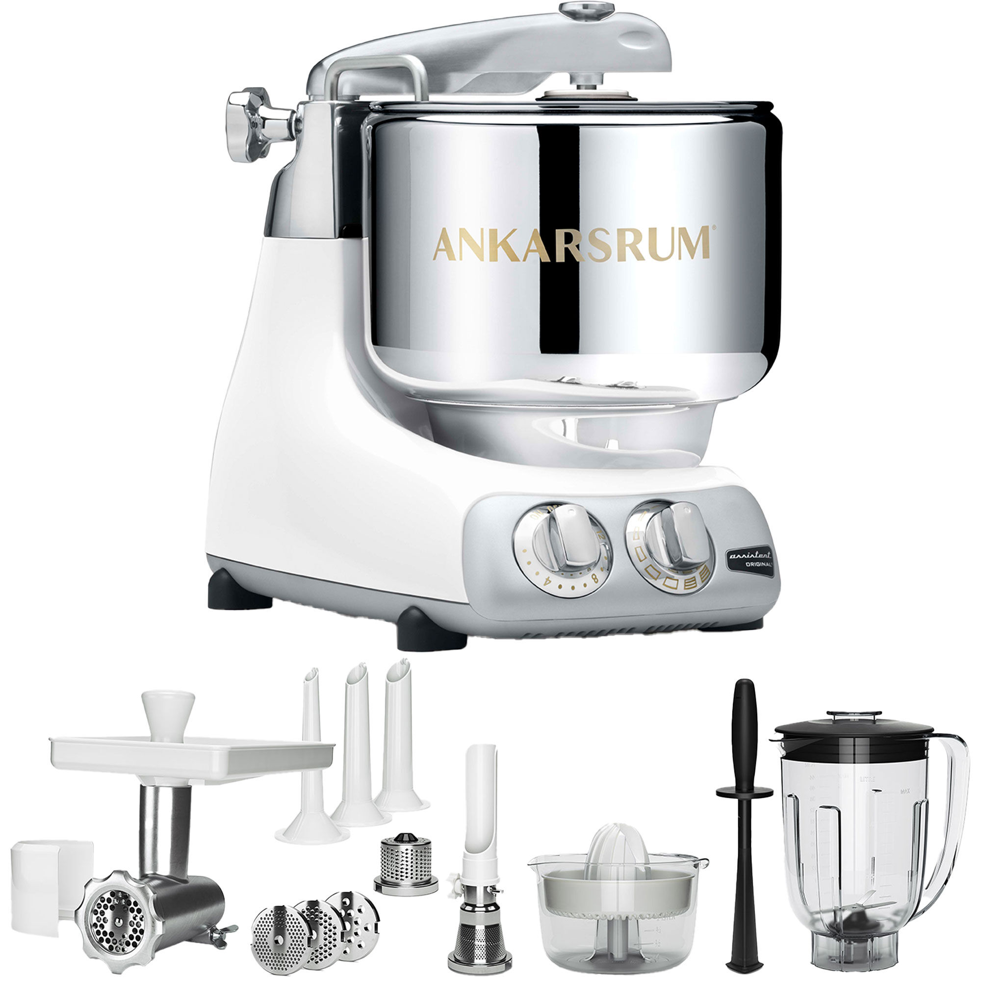 Ankarsrum Akm 6230 Køkkenmaskine   Deluxe Pakke  White