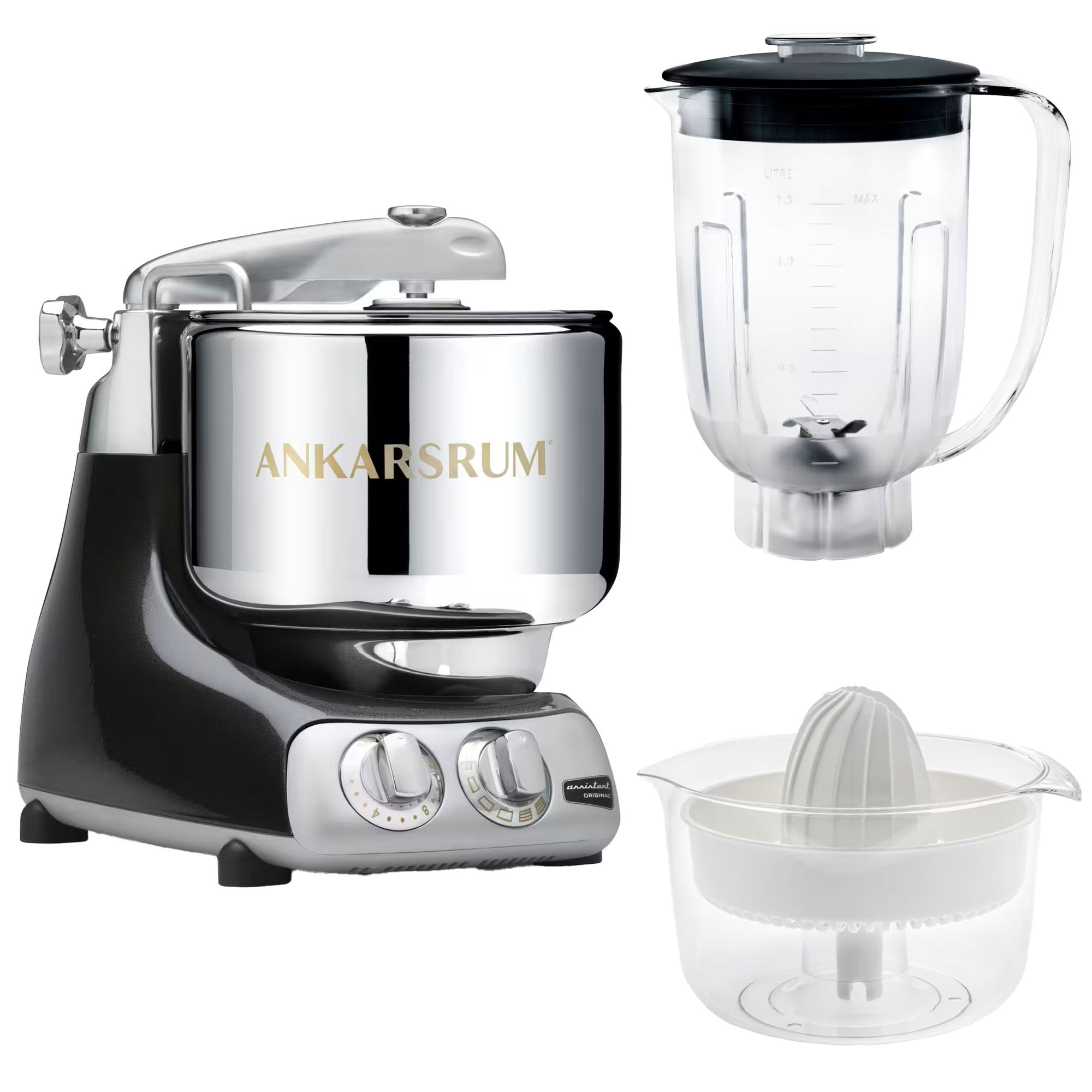 Ankarsrum Assistent Akm6230   Mixerkanna   Citruspress  Black Diamond