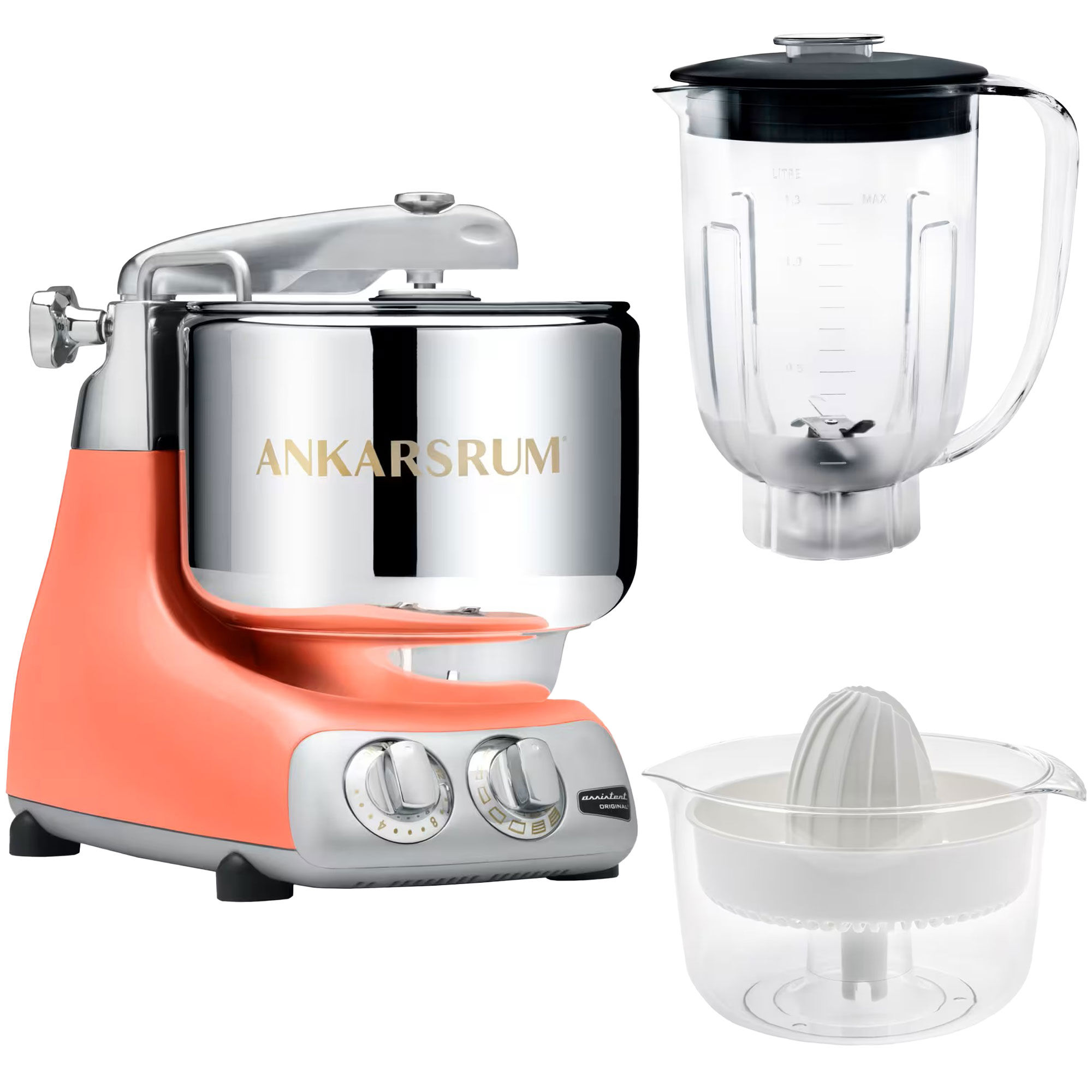 Ankarsrum Assistent Akm6230   Mixerkanna   Citruspress  Coral Crush