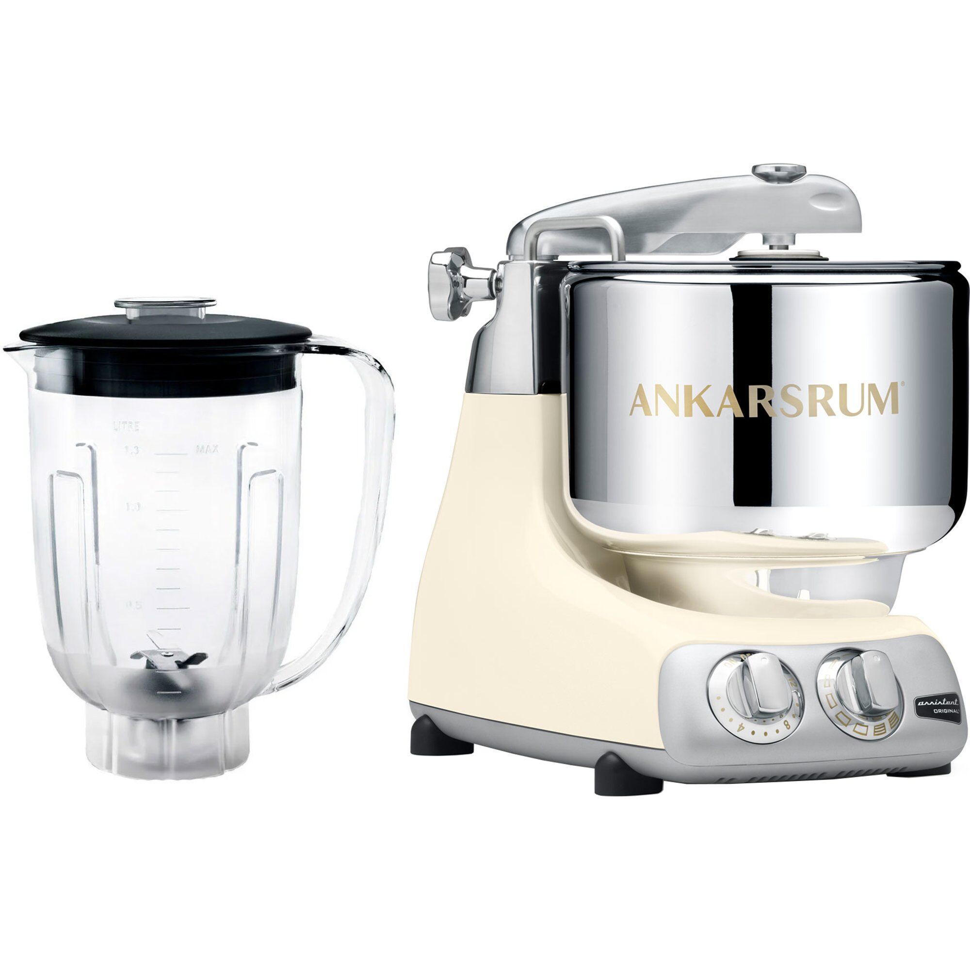 Ankarsrum Assistent Akm 6230 Røremaskine   Blender  Lys Creme