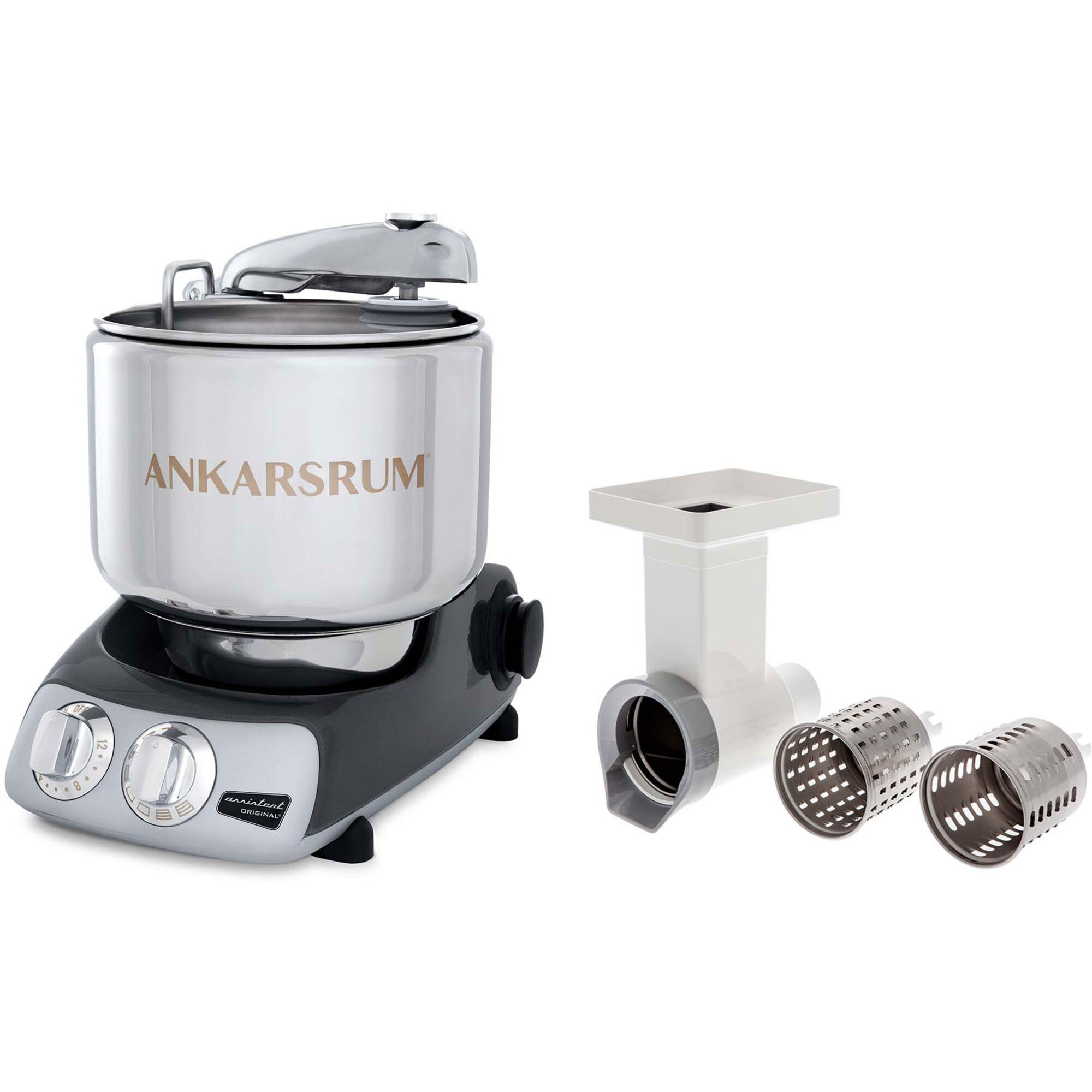 Ankarsrum Assistent Akm 6230 Røremaskine   Grøntsagssnitter  Sort