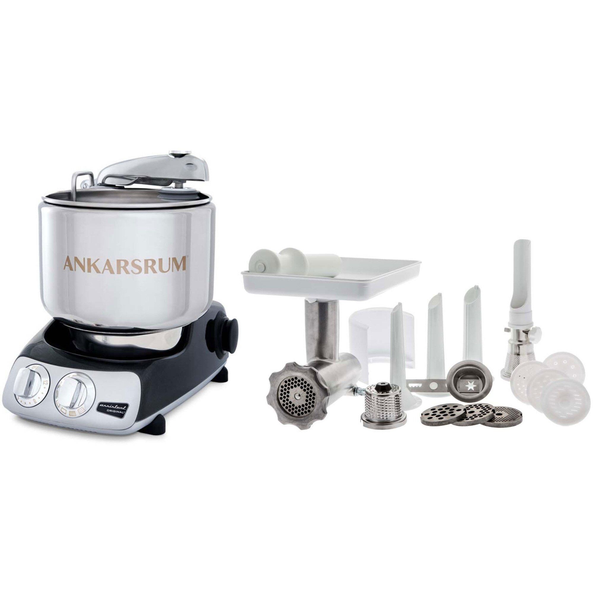 Ankarsrum Assistent Akm 6230 Røremaskine   Komplet Kødhakker  Black Diamond