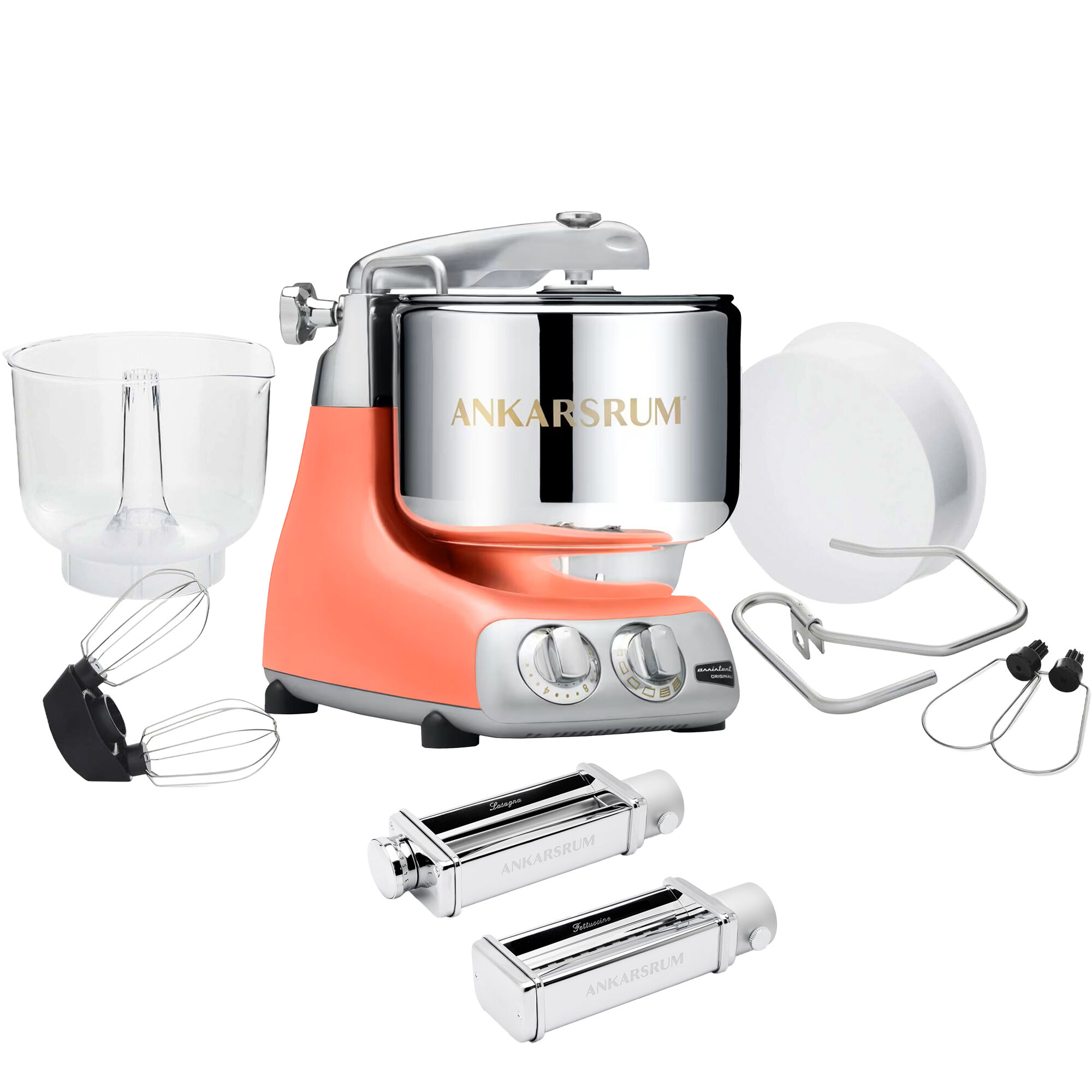 Ankarsrum Assistent Original Akm 6230 Køkkenmaskine Og Pastakit  Coral Crush