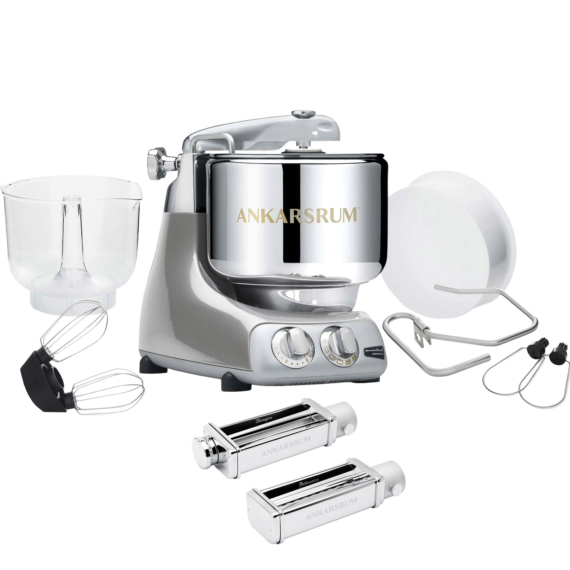 Ankarsrum Assistent Original Akm 6230 Køkkenmaskine Og Pastakit  Jubilee Silver