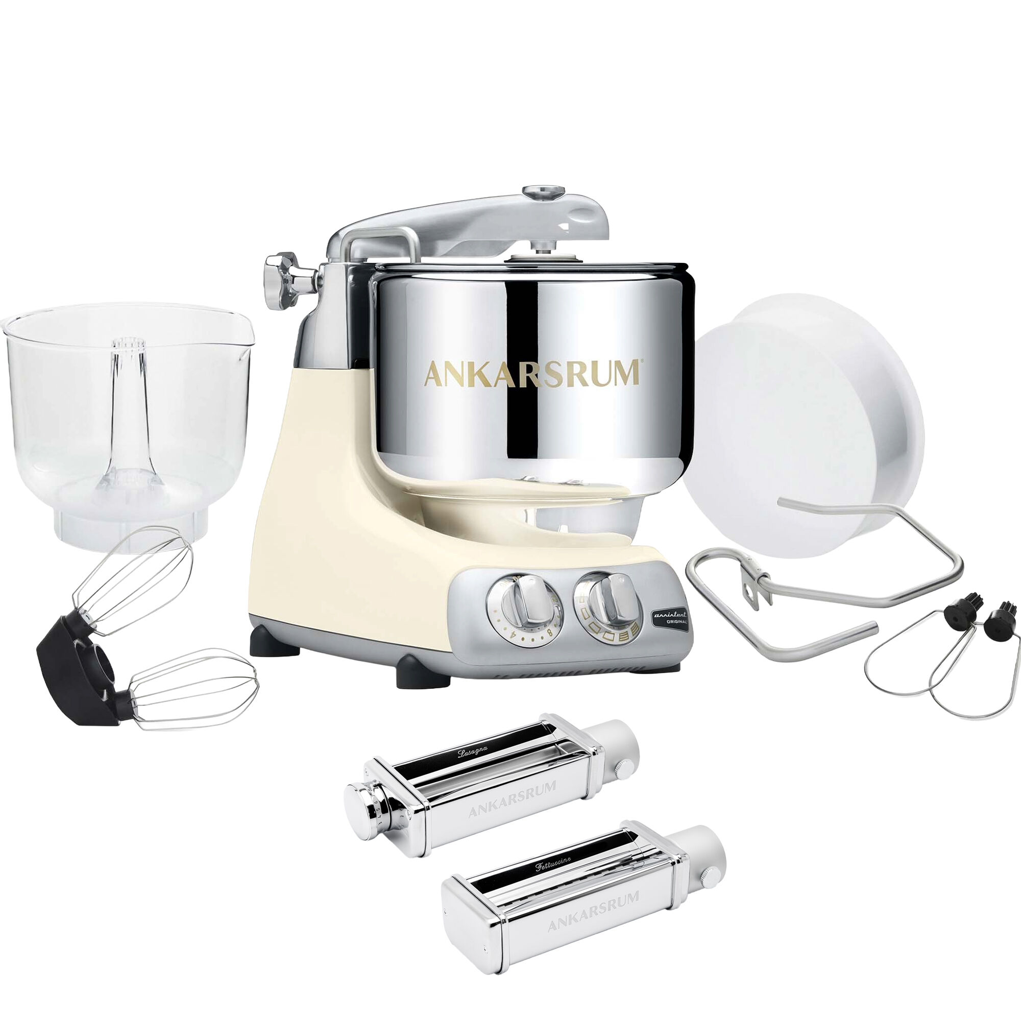 Ankarsrum Assistent Original Akm 6230 Køkkenmaskine Og Pastakit  Light Creme