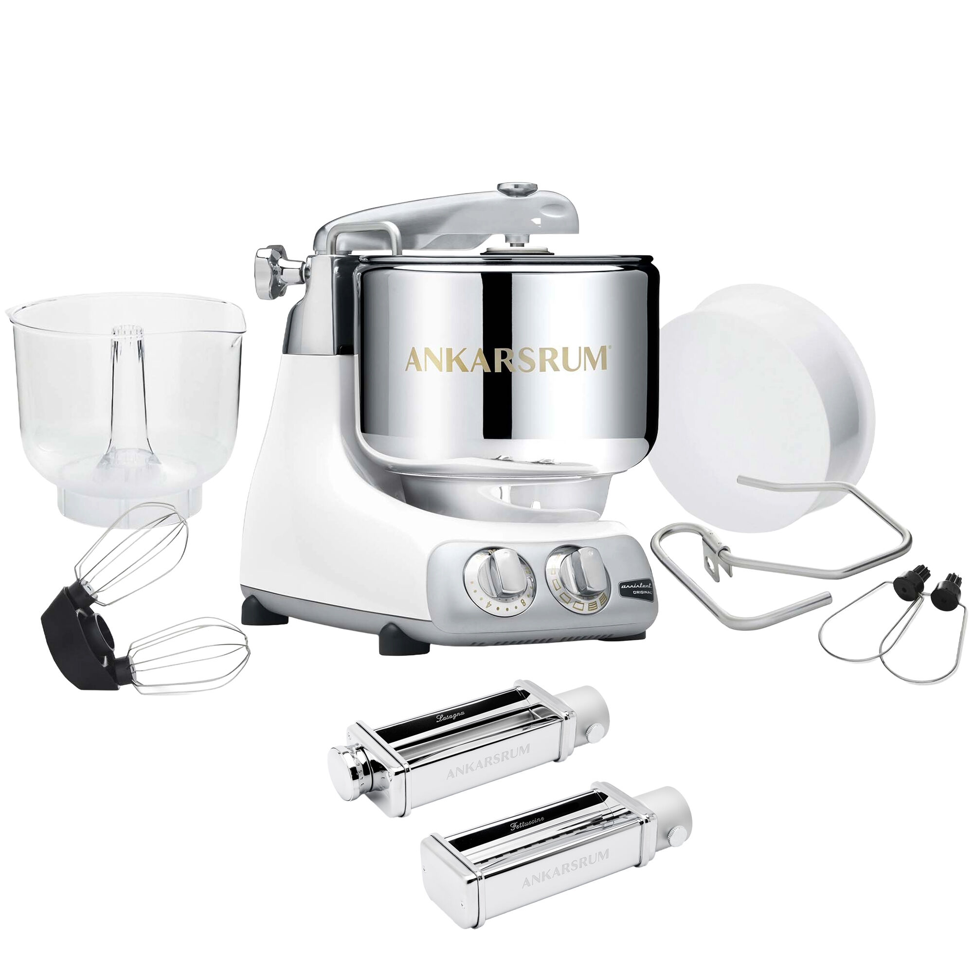Ankarsrum Assistent Original Akm 6230 Køkkenmaskine Og Pastakit  Mineral White