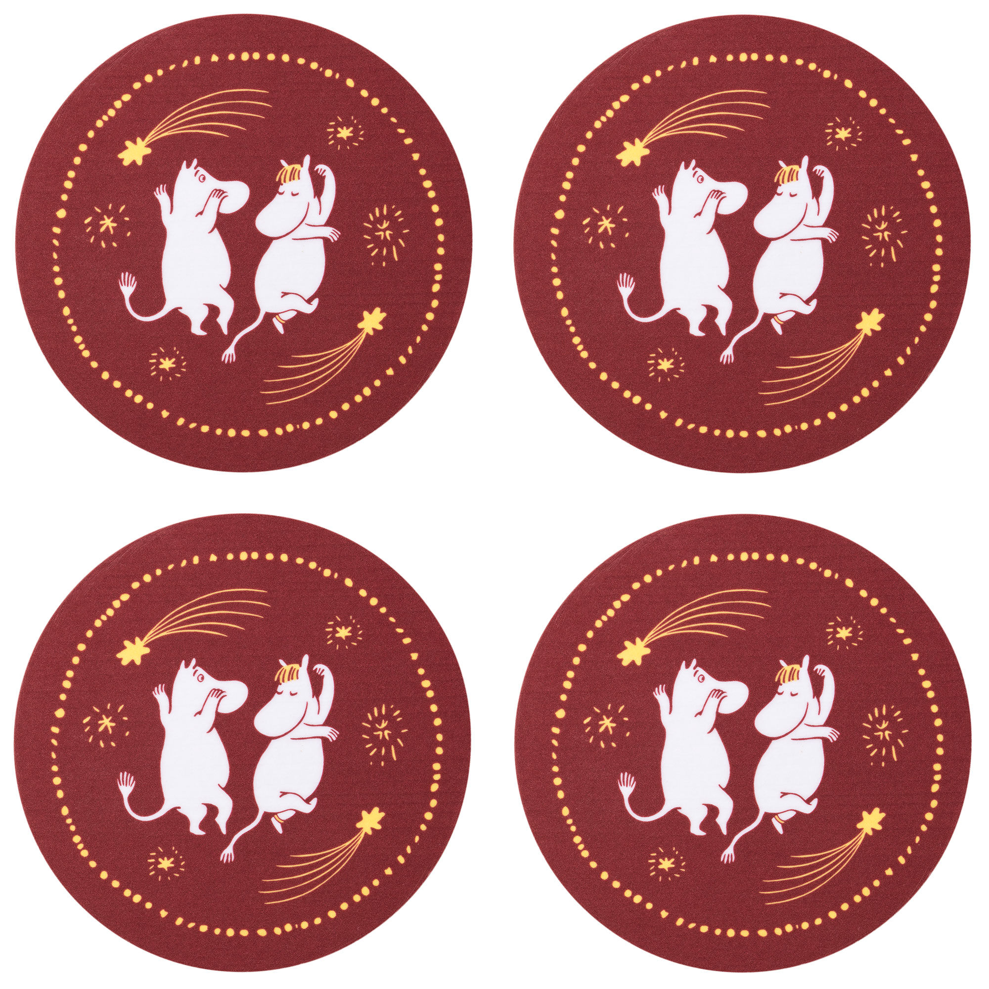 Arabia Mumin Festlige Stunder Coaster ø9 Cm    Stk
