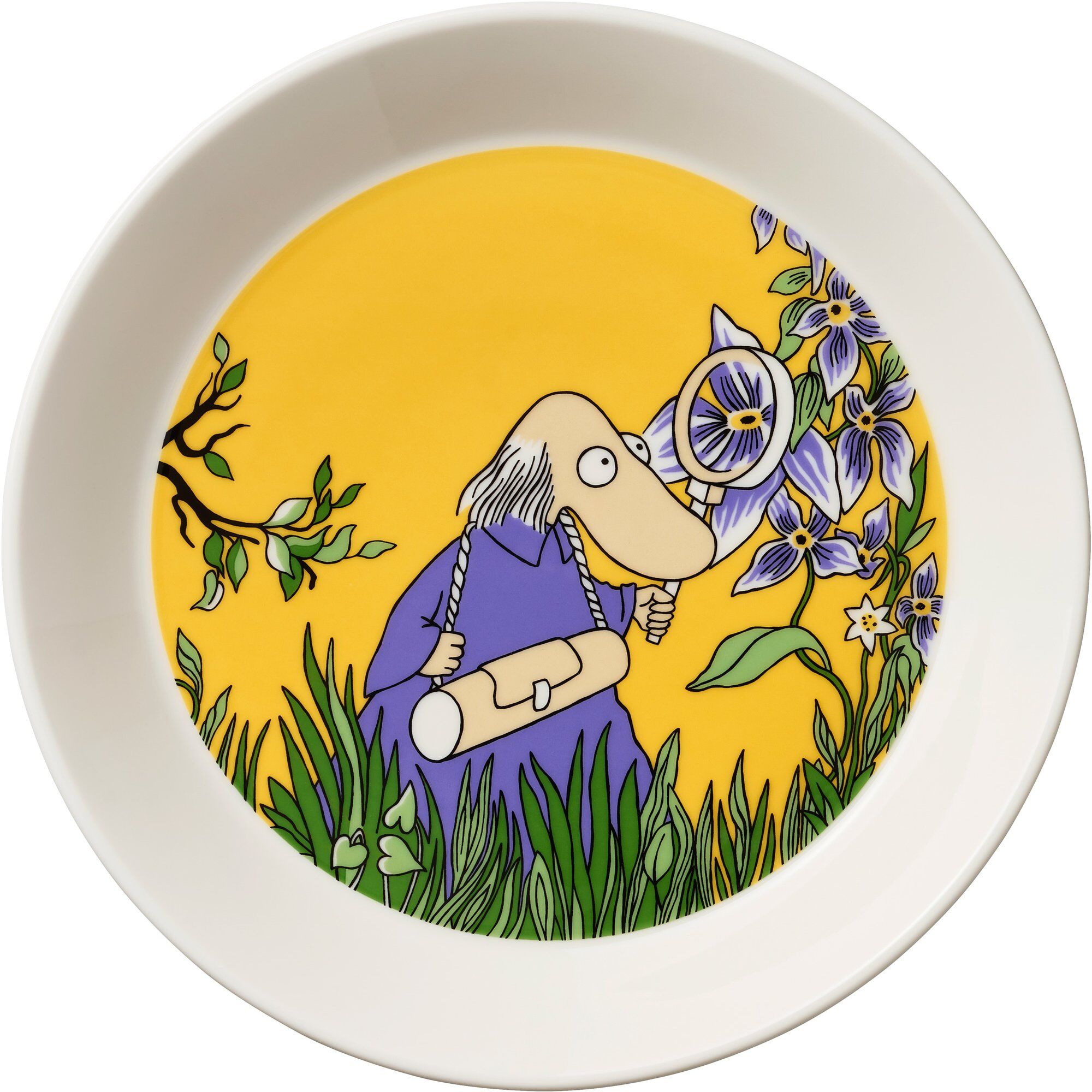 Arabia Mumin Tallerken 19 Cm  Hemulen Gul