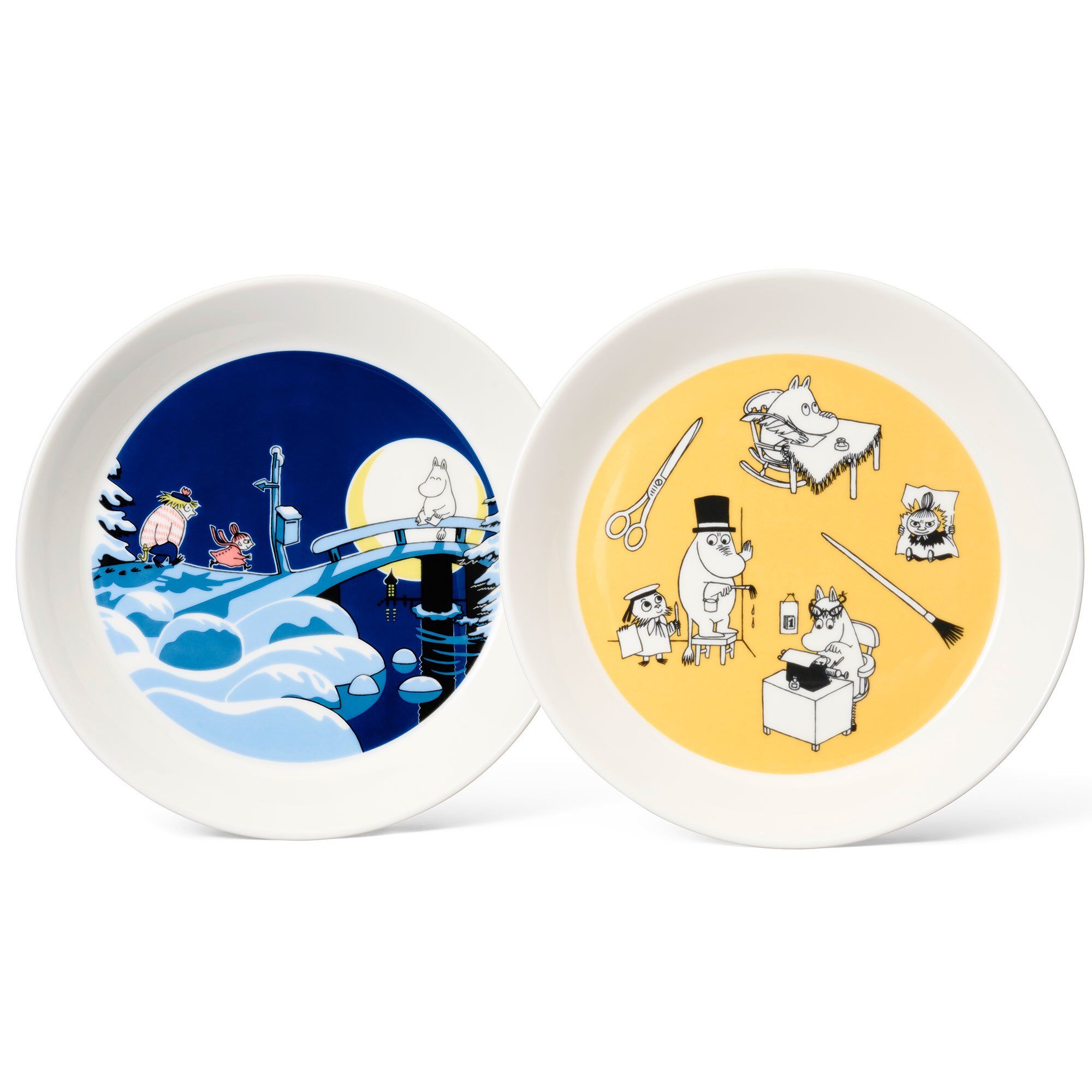 Arabia Mumin Tallerken  Kontor   Vinternat  19 Cm    Stk
