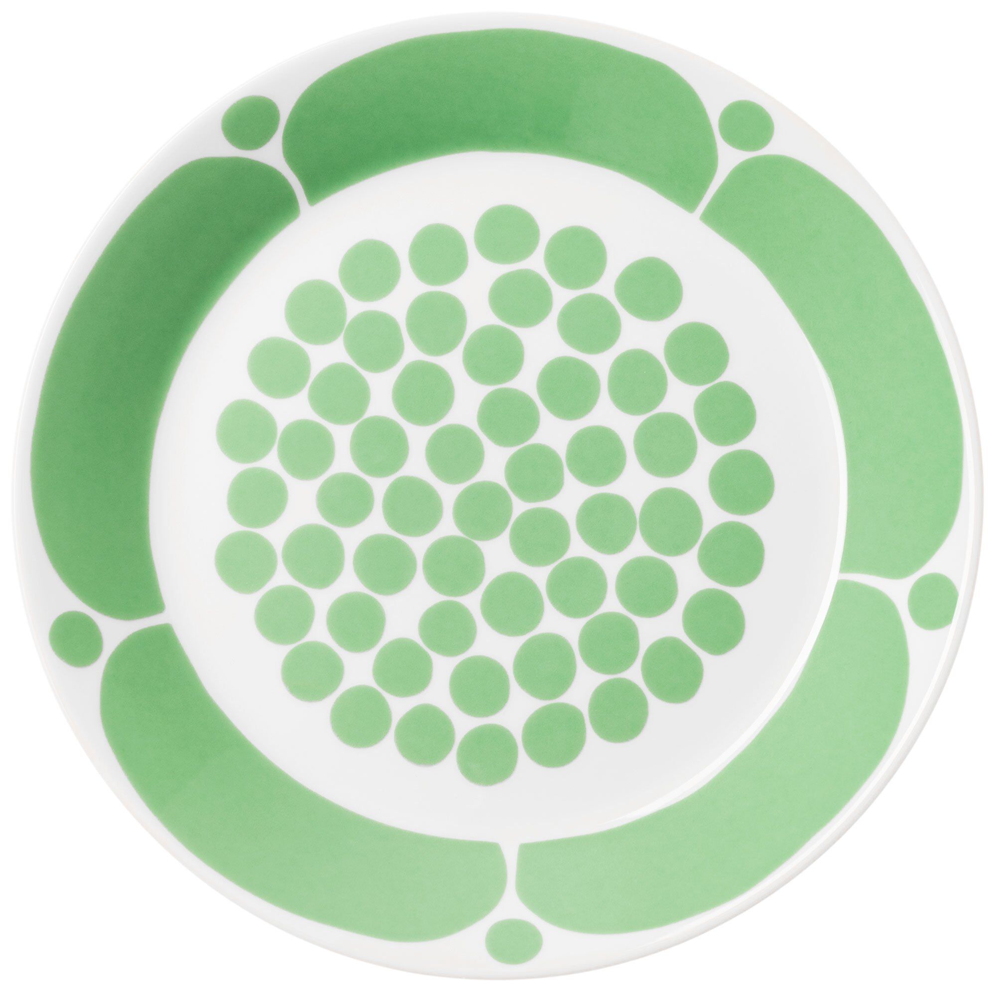 Arabia Sunnuntai Tallerken ø21 Cm  Grøn