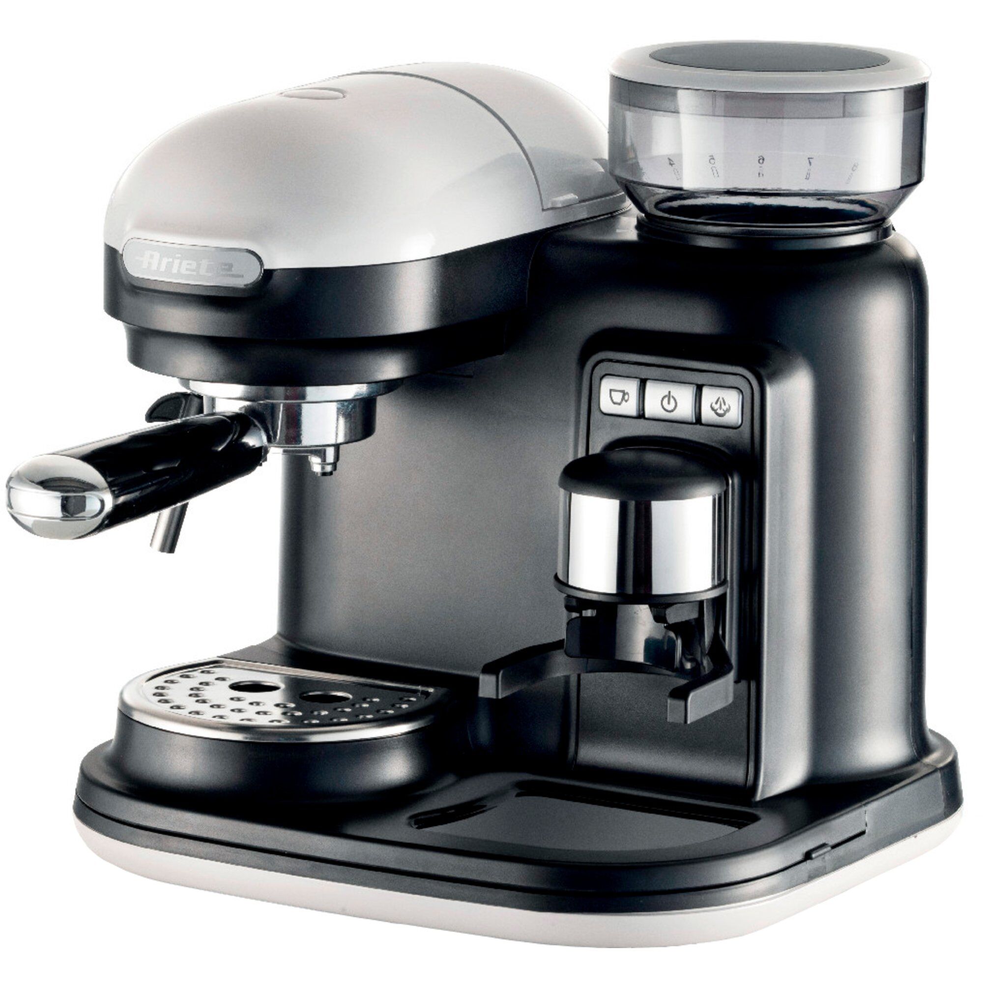 Ariete Moderna Espressomaskine Med Kaffekværn  Hvid