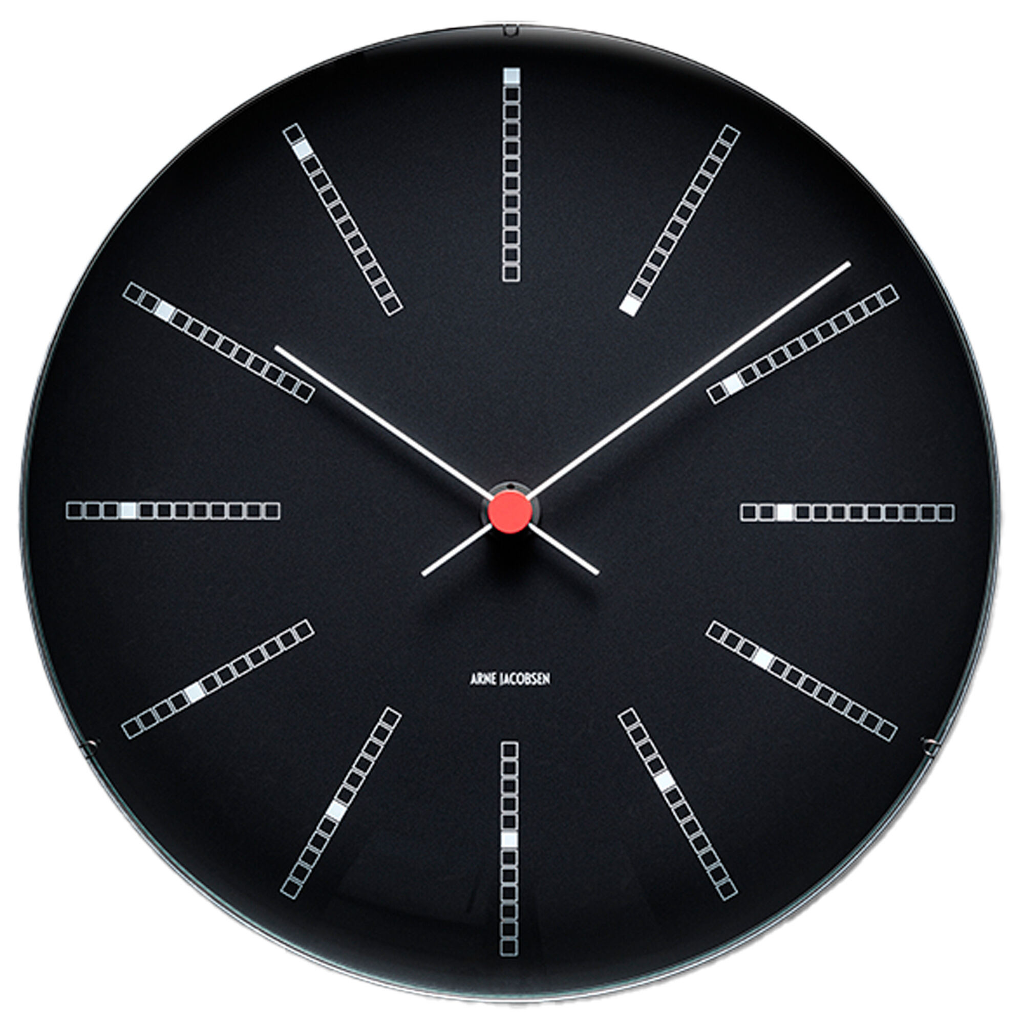 Arne Jacobsen Bankers Vægur ø21 Cm  Sort