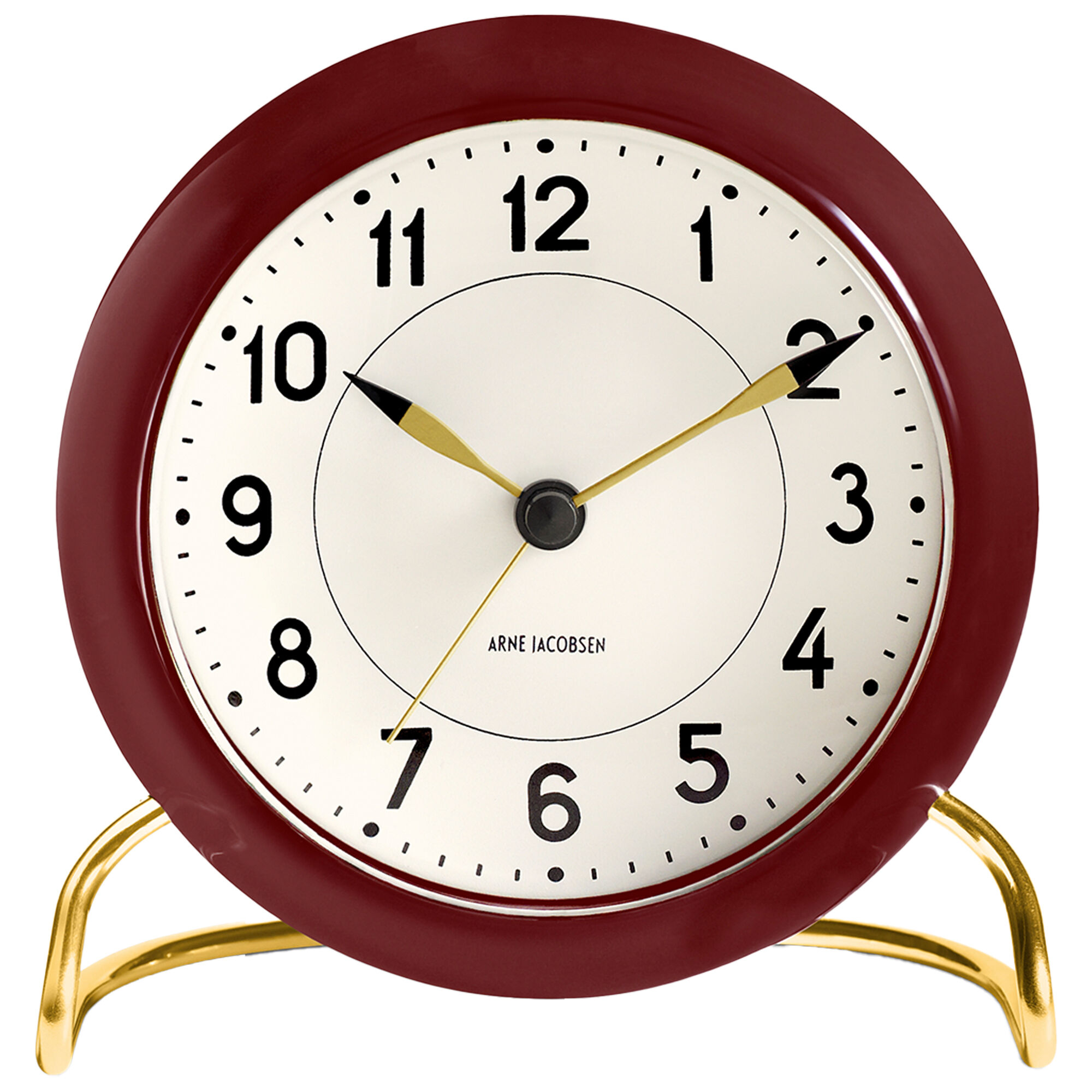 Arne Jacobsen Station Bordur ø11 Cm  Bordeaux Hvid