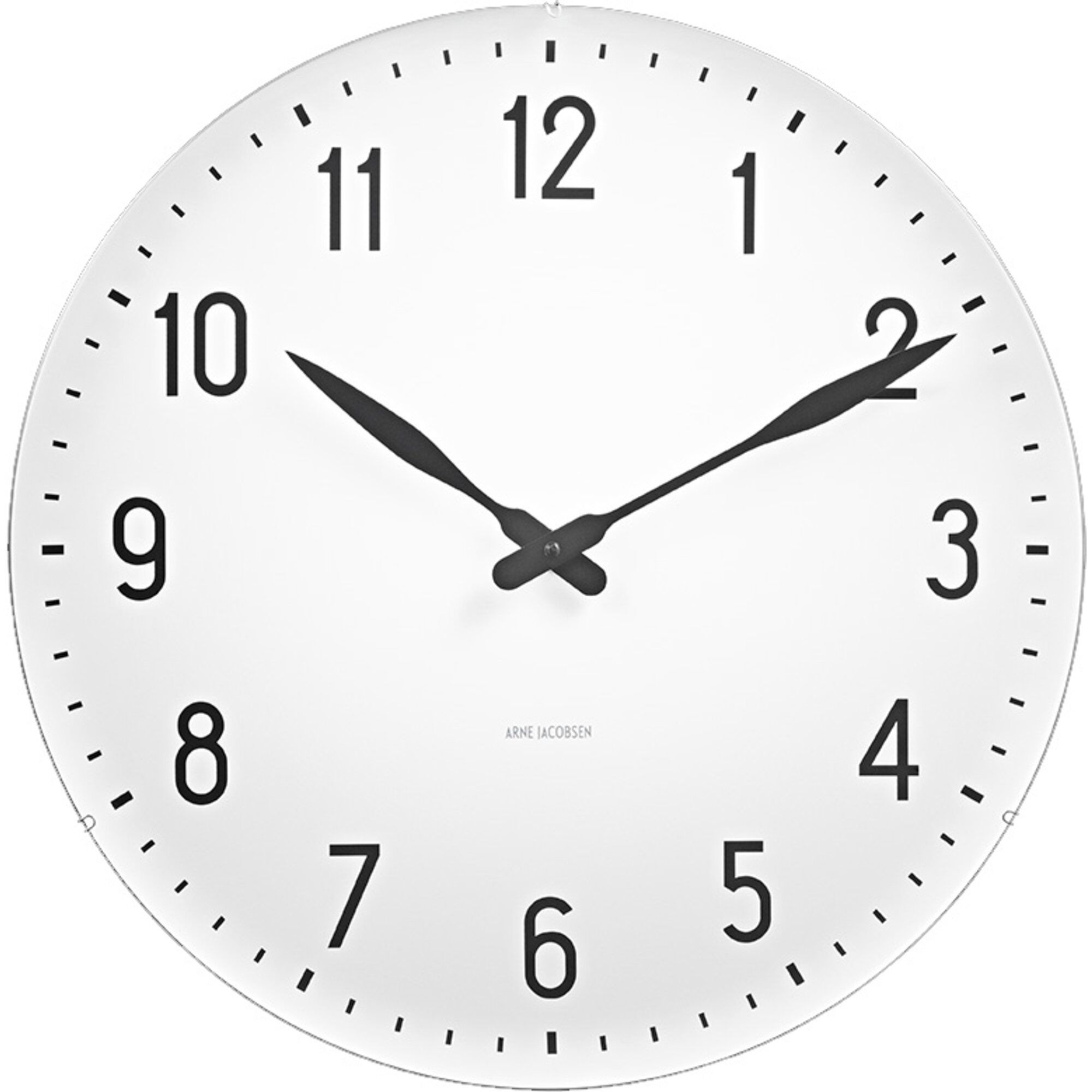 Arne Jacobsen Station Vægur 48 Cm  Hvid Sort