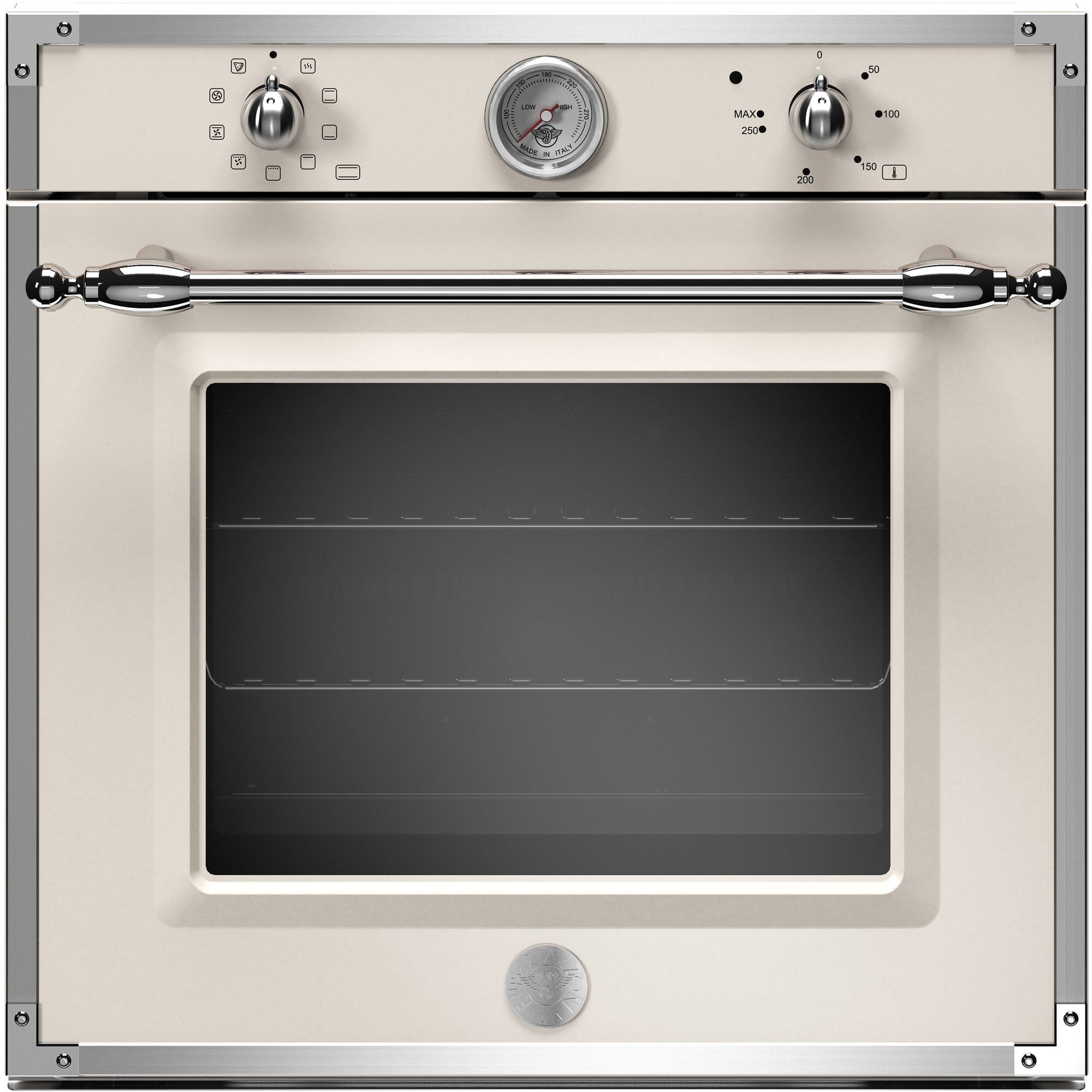 Bertazzoni F609herekt Heritage Indbygget Ovn Elfenbenshvid Krom 60 Cm