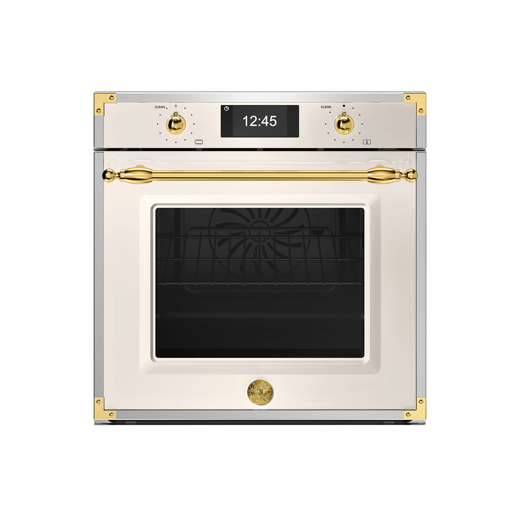 Bertazzoni Fher6117ctag3 Heritage Dampovn Med Pyrolyse 80 Liter  Elfenbenshvid Guld