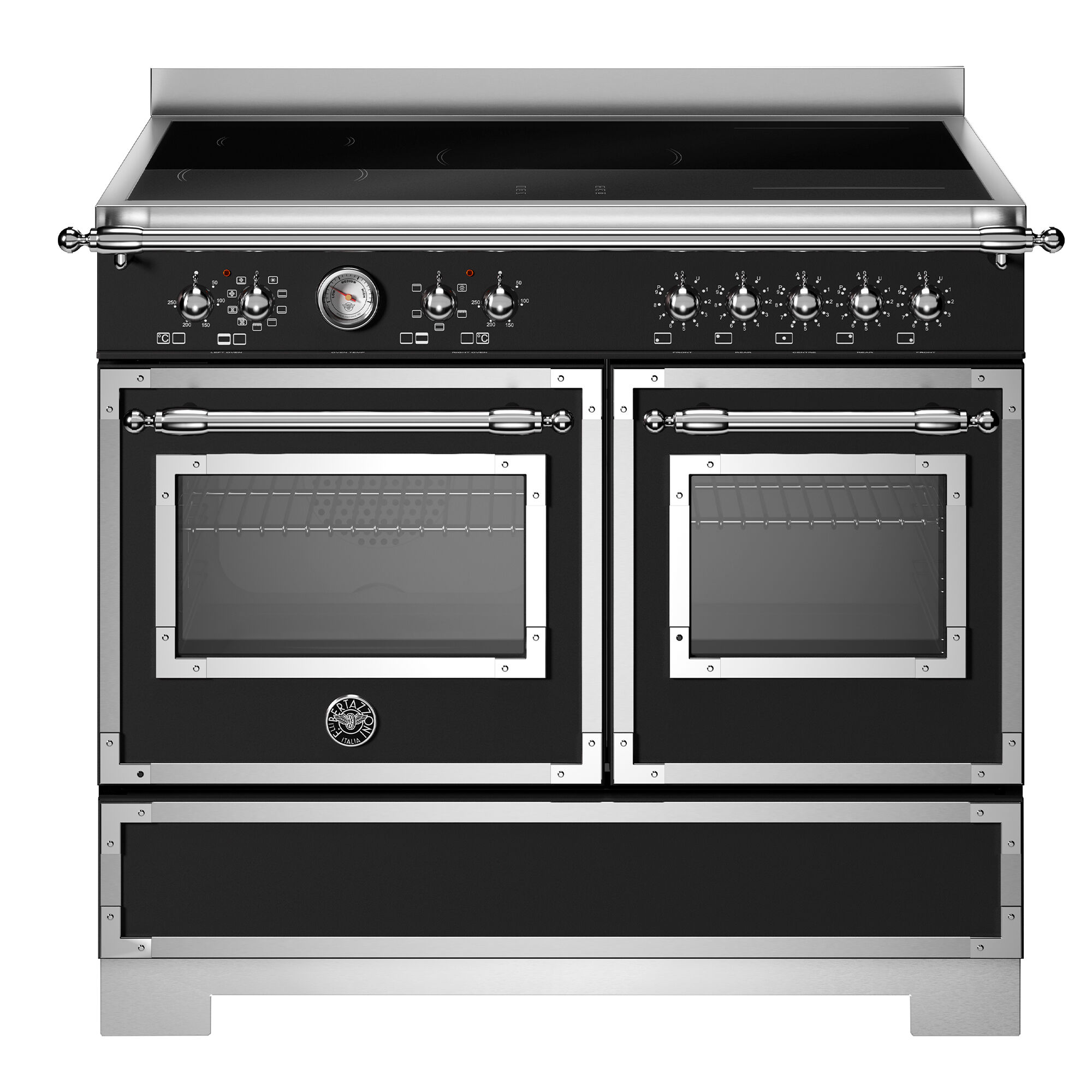 Bertazzoni Her105i2enet2 Heritage Induktionskomfur 100 Cm Med   Zoner Og   Ovne  Mat Sort