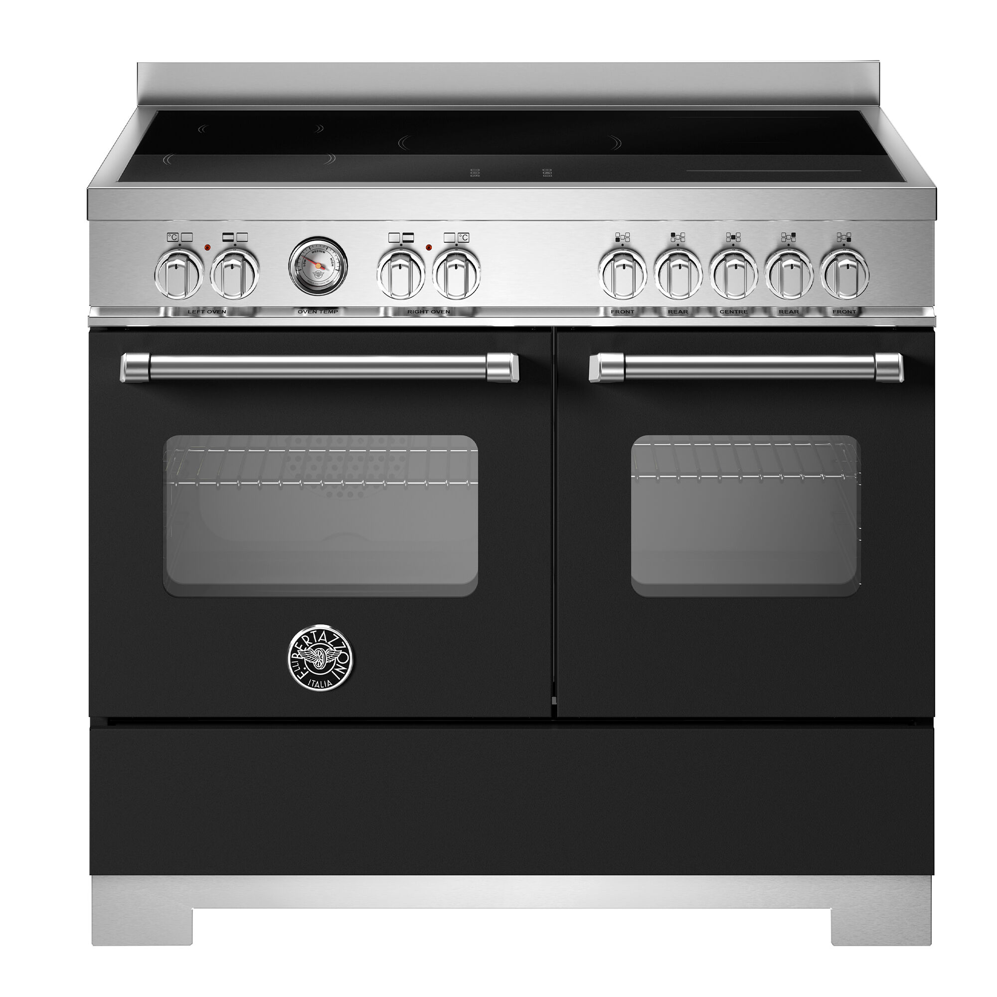 Bertazzoni Mas105i2enet2 Master Induktionskomfur 100 Cm Med   Zoner Og   Ovne  Mat Sort