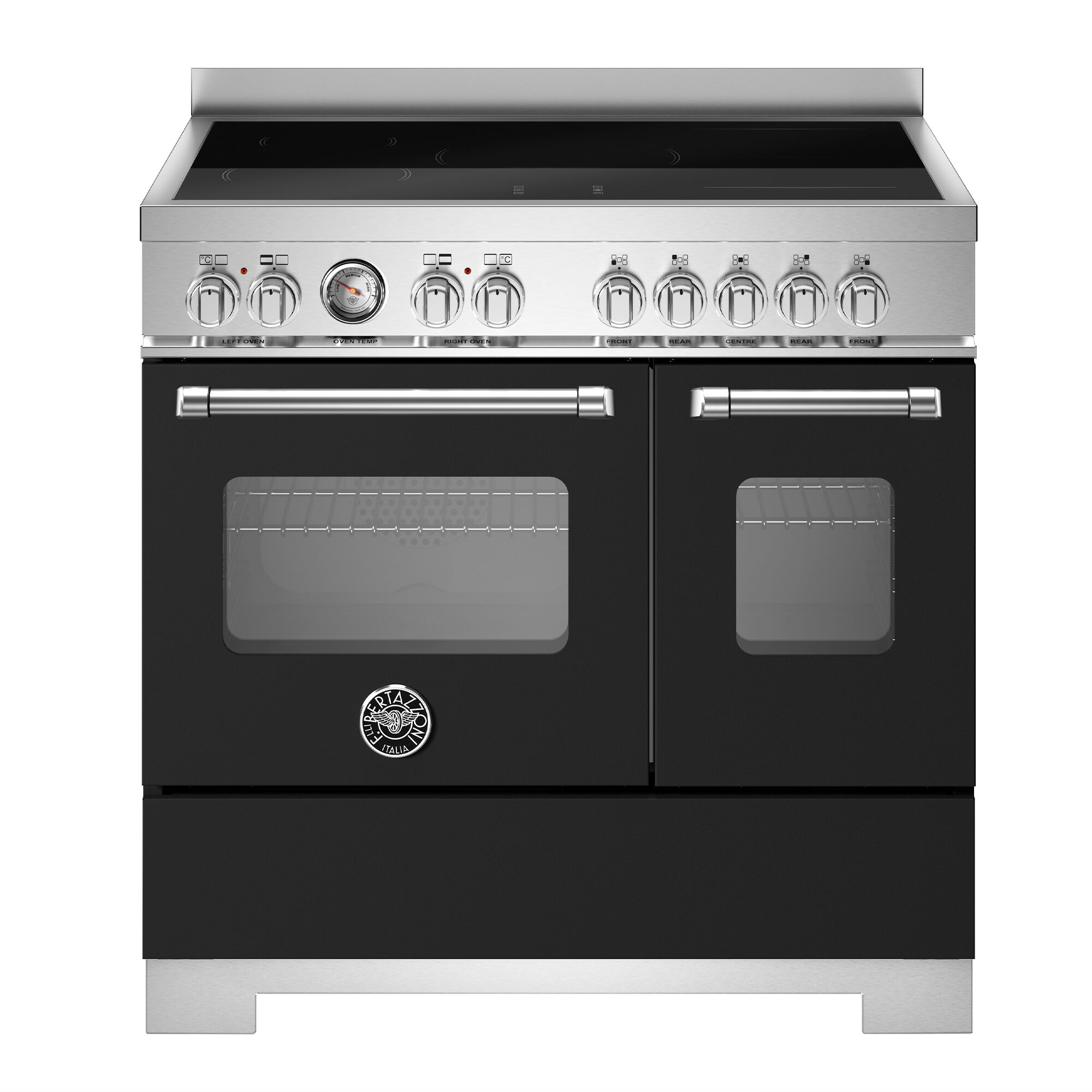 Bertazzoni Mas95i2enet2 Master Induktionskomfur 90 Cm Med   Zoner Og   Ovne  Mat Sort