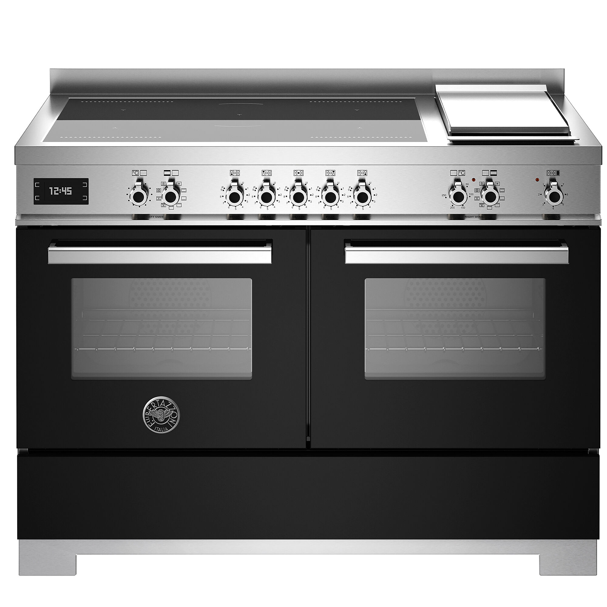 Bertazzoni Pro125i2enet2 Professional Induktionskomfur 120 Cm Med   Zoner  Elektriskstegebord Og   Ovne  Sort