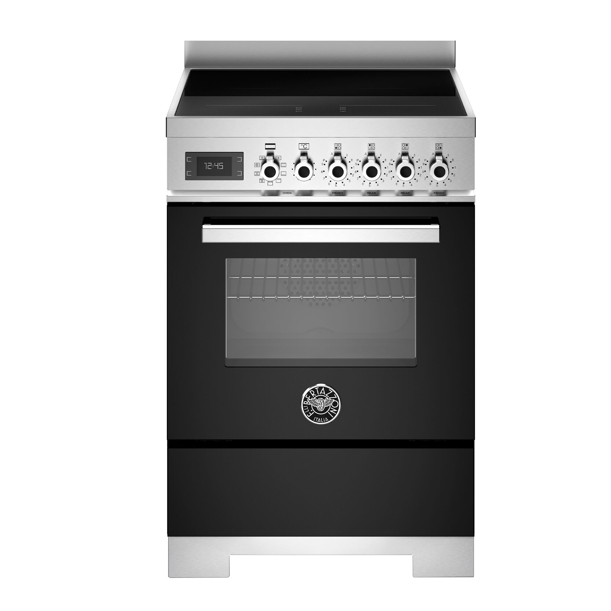 Bertazzoni Pro64i1enet2 Professional Induktionskomfur 60 Cm Med   Zoner Og   Ovn  Sort