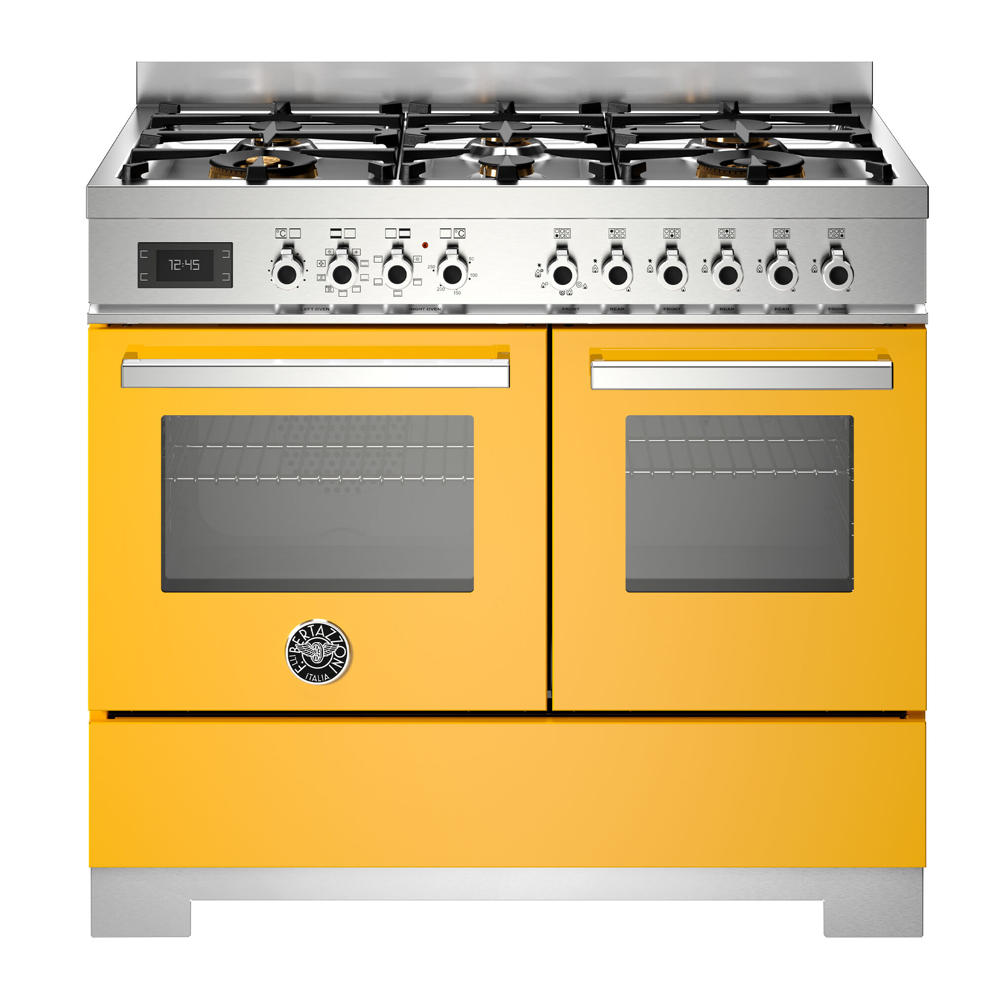 Bertazzoni Pro106l2egit2 Professional Gaskomfur 100 Cm Med   Brændere Og   Ovne  Gul