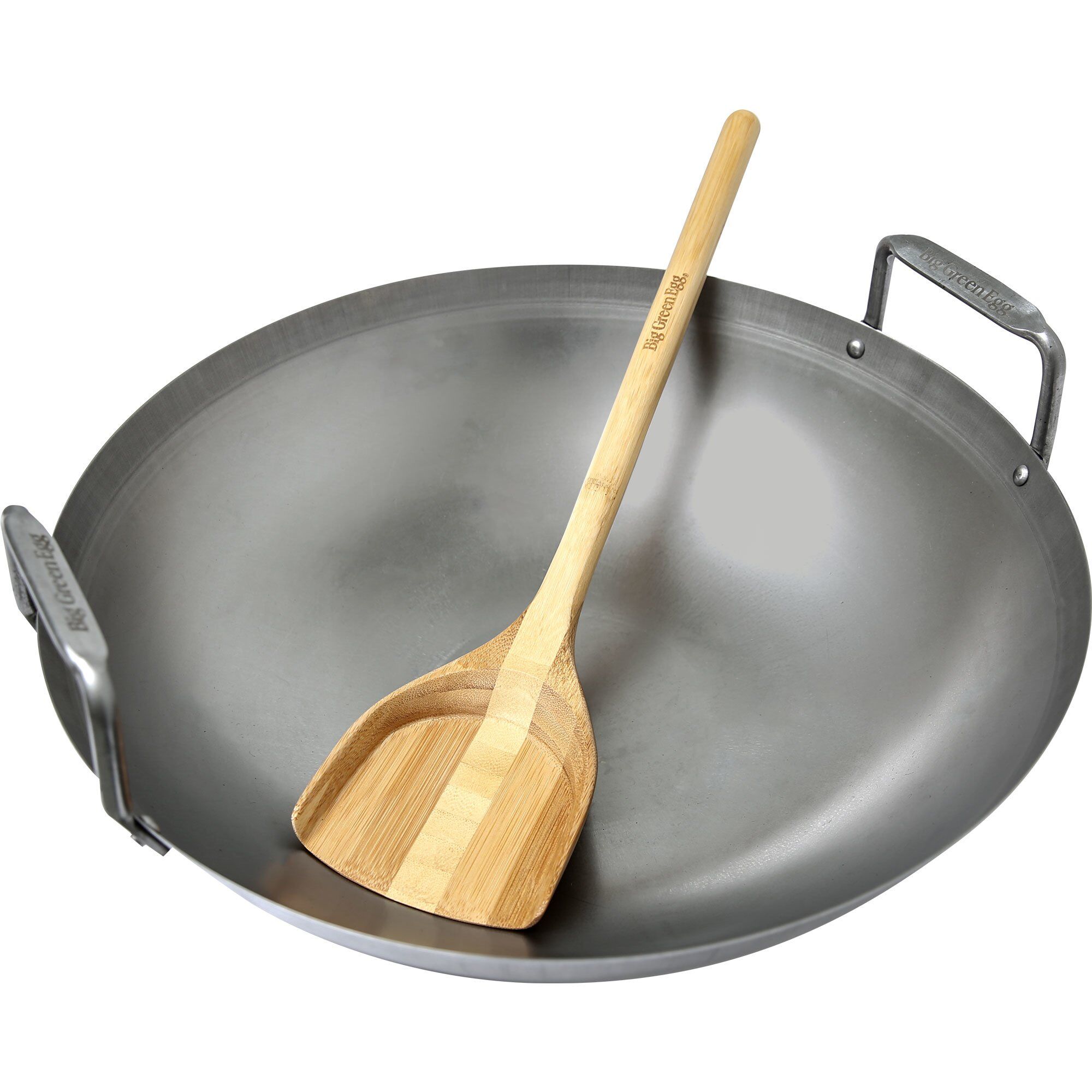Big Green Egg Wokpande Med Palet   Bambus
