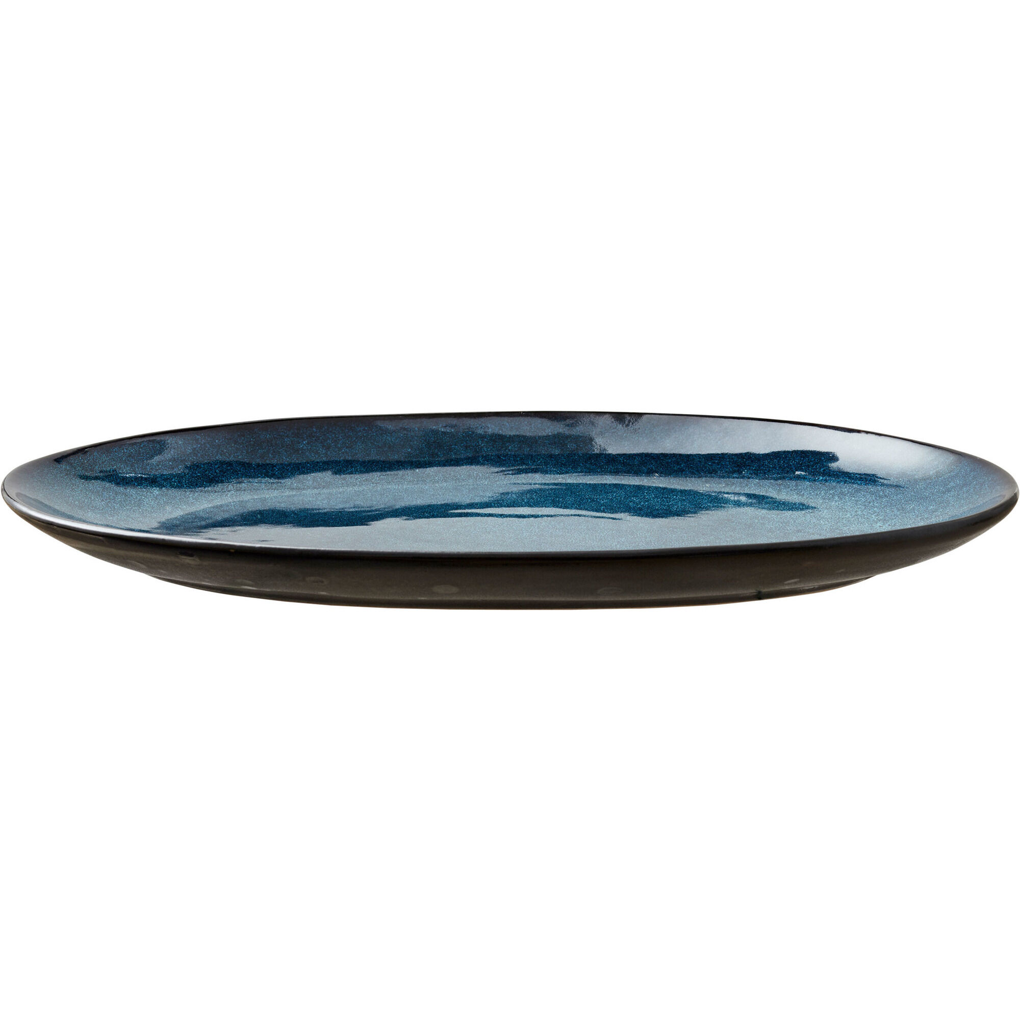 Bitz Ovalt Fad 36x25 Cm Sort Mørkeblå