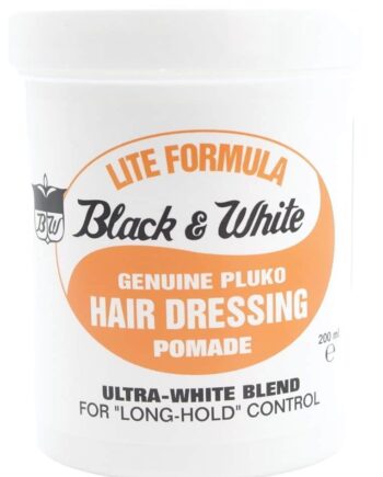 Black   White Hair Pomade Lite 200 Ml