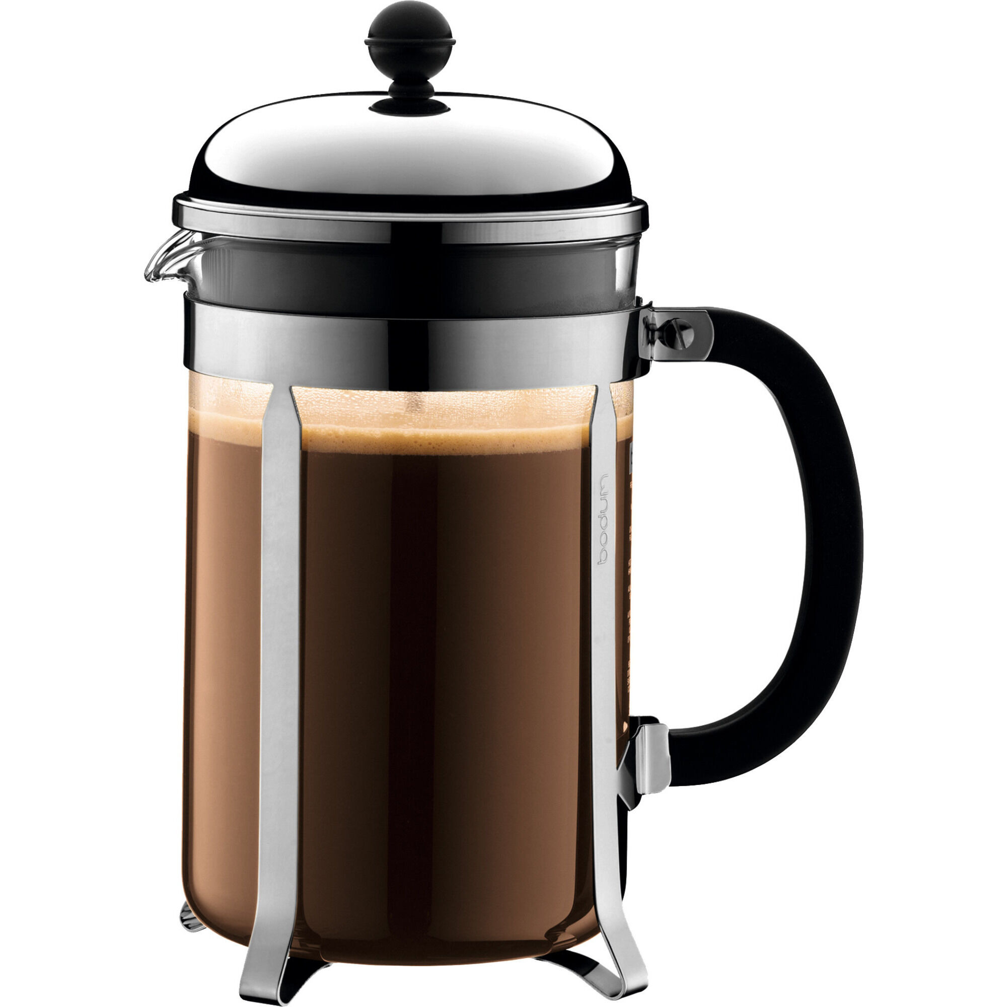 Bodum Chambord Stempelkande 12 Kopper  Krom