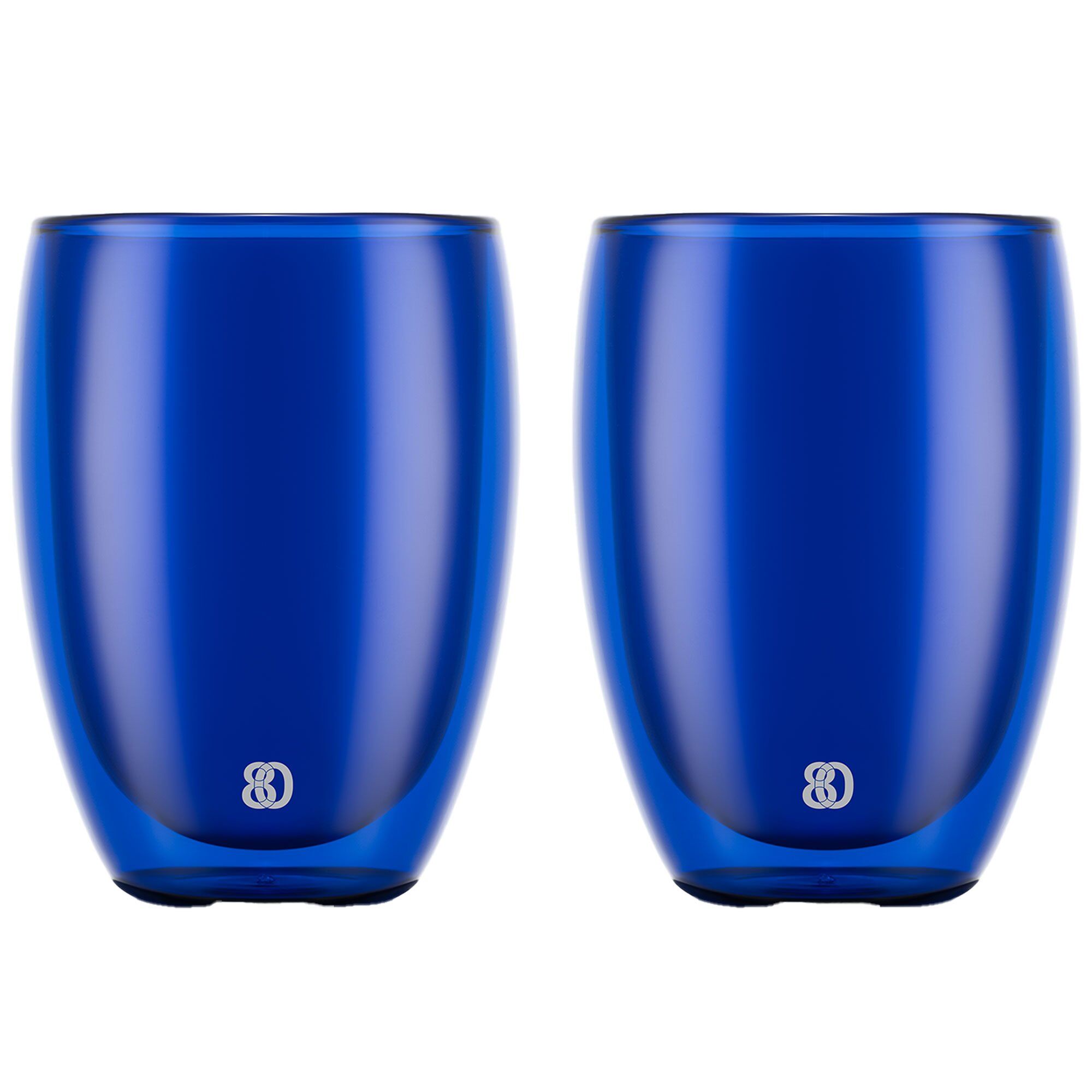 Bodum Pavina Dobbeltsidet Glas 35 Cl  Blå    Stk