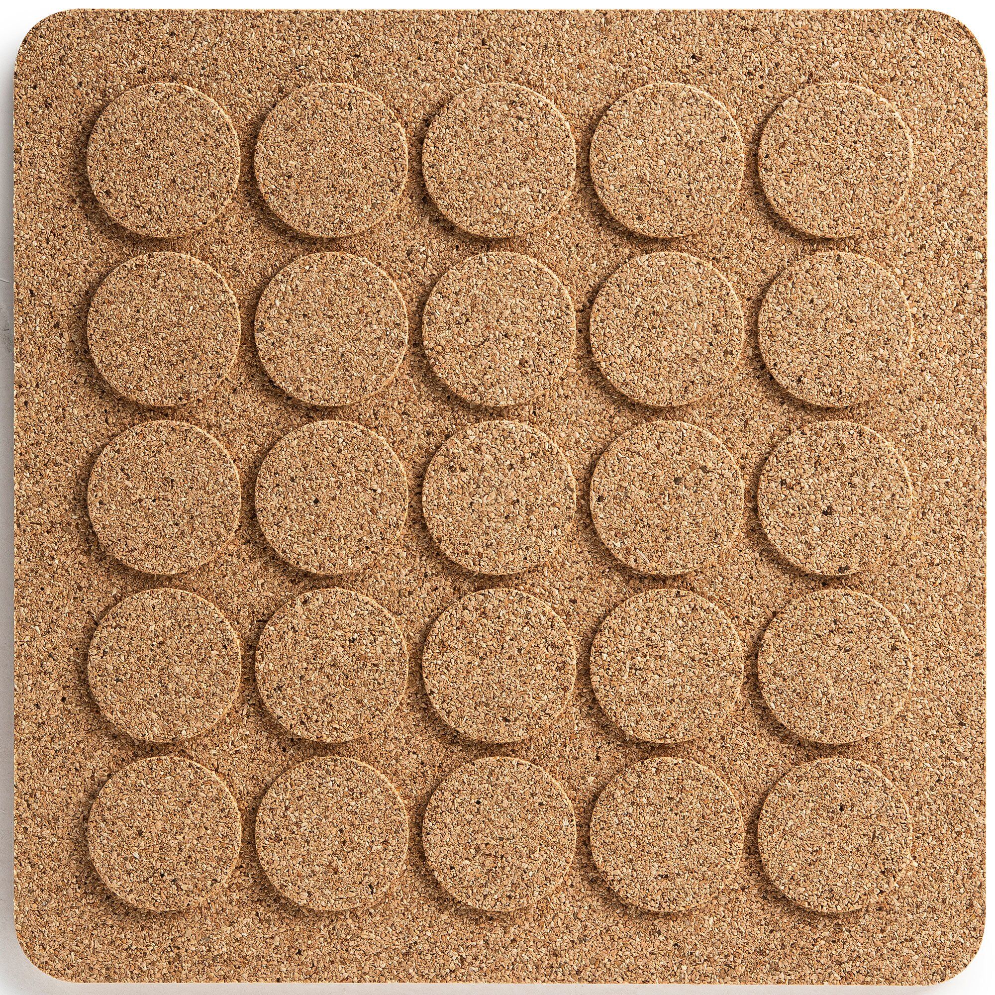 Born In Sweden Square Dots Bordskåner  Naturel Kork