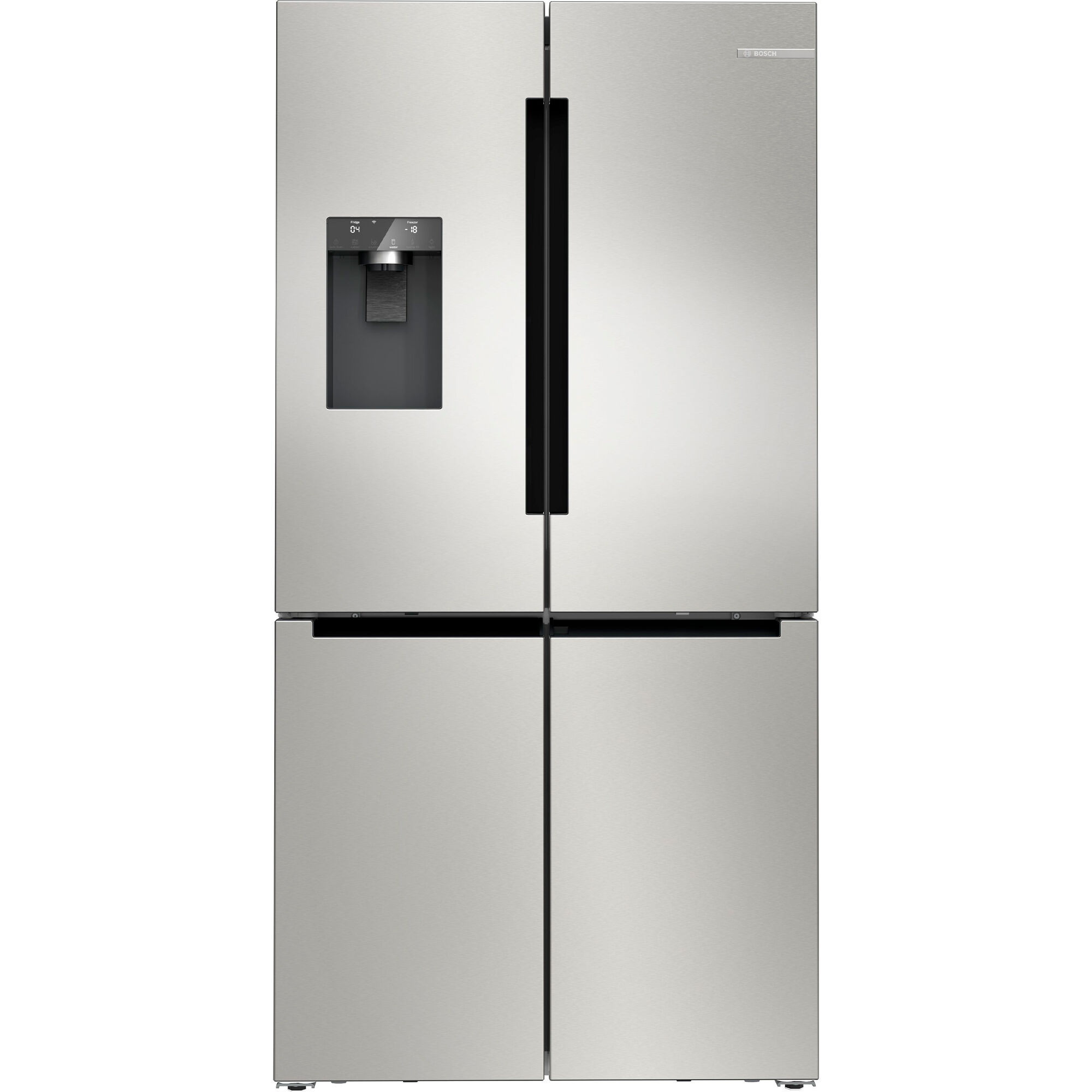 Bosch Kfi96apea Serie   Fritstående Kombiskab 183    90   Cm  Rustfrit Stål
