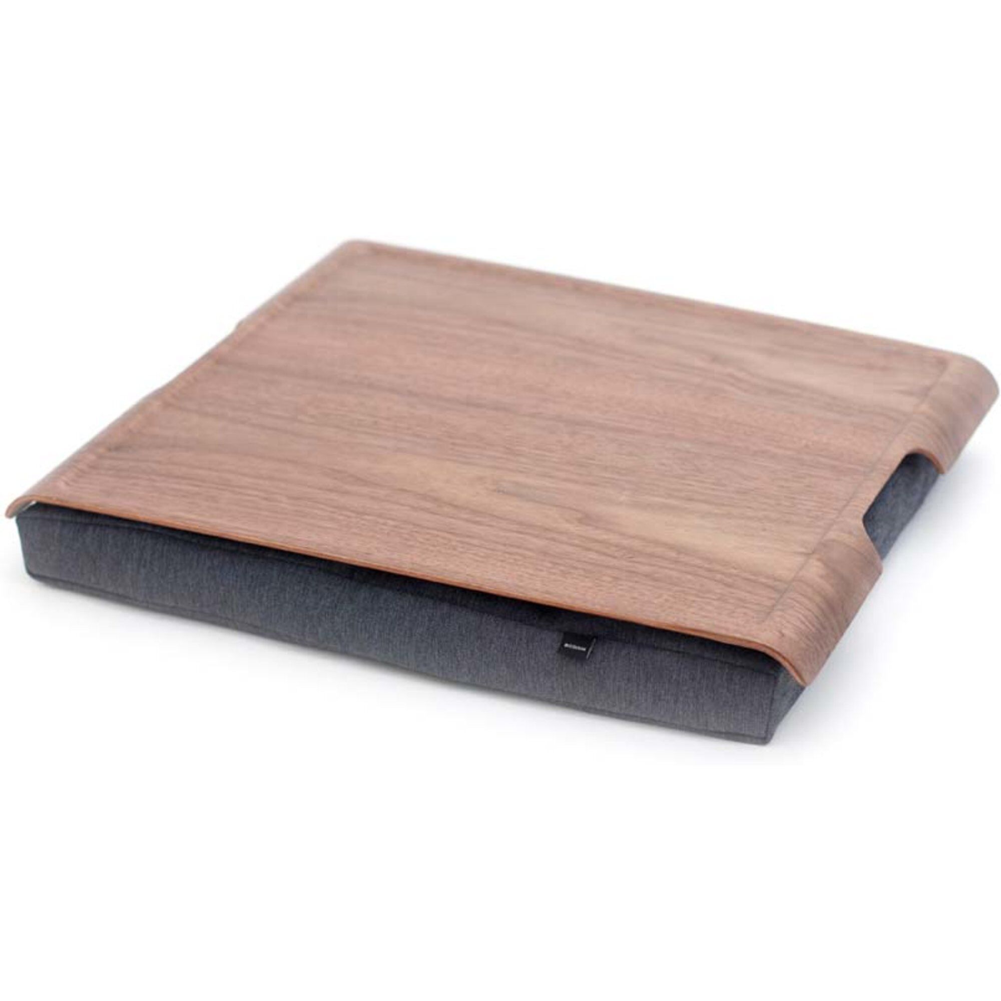 Bosign Laptray Anti-slip Bakke Valnød Grå