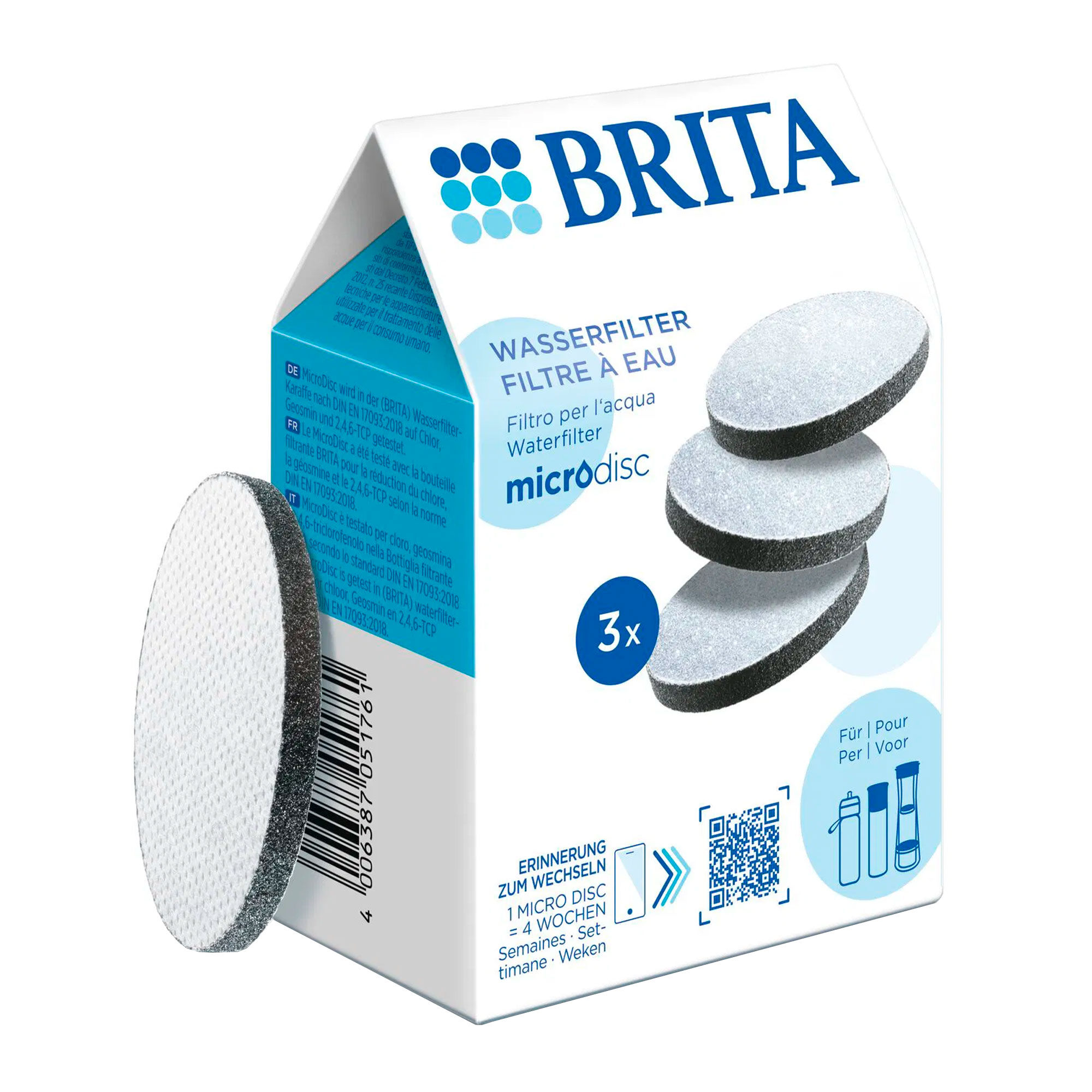 Brita Microdisc Vandfilter  -pak  Hvid