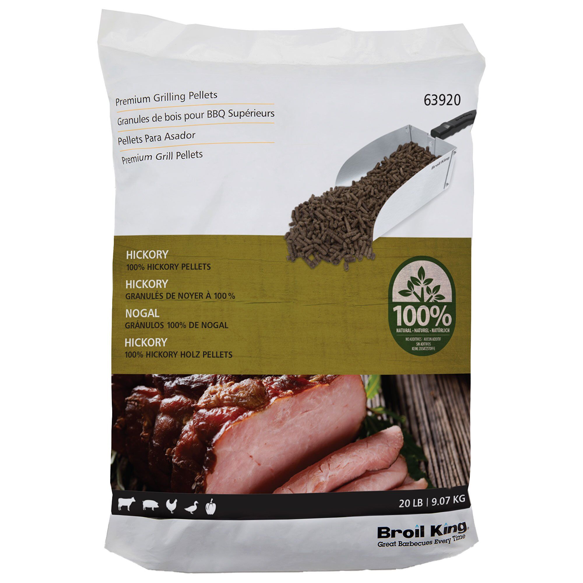 Broil King Træpiller   Kg  Hickory