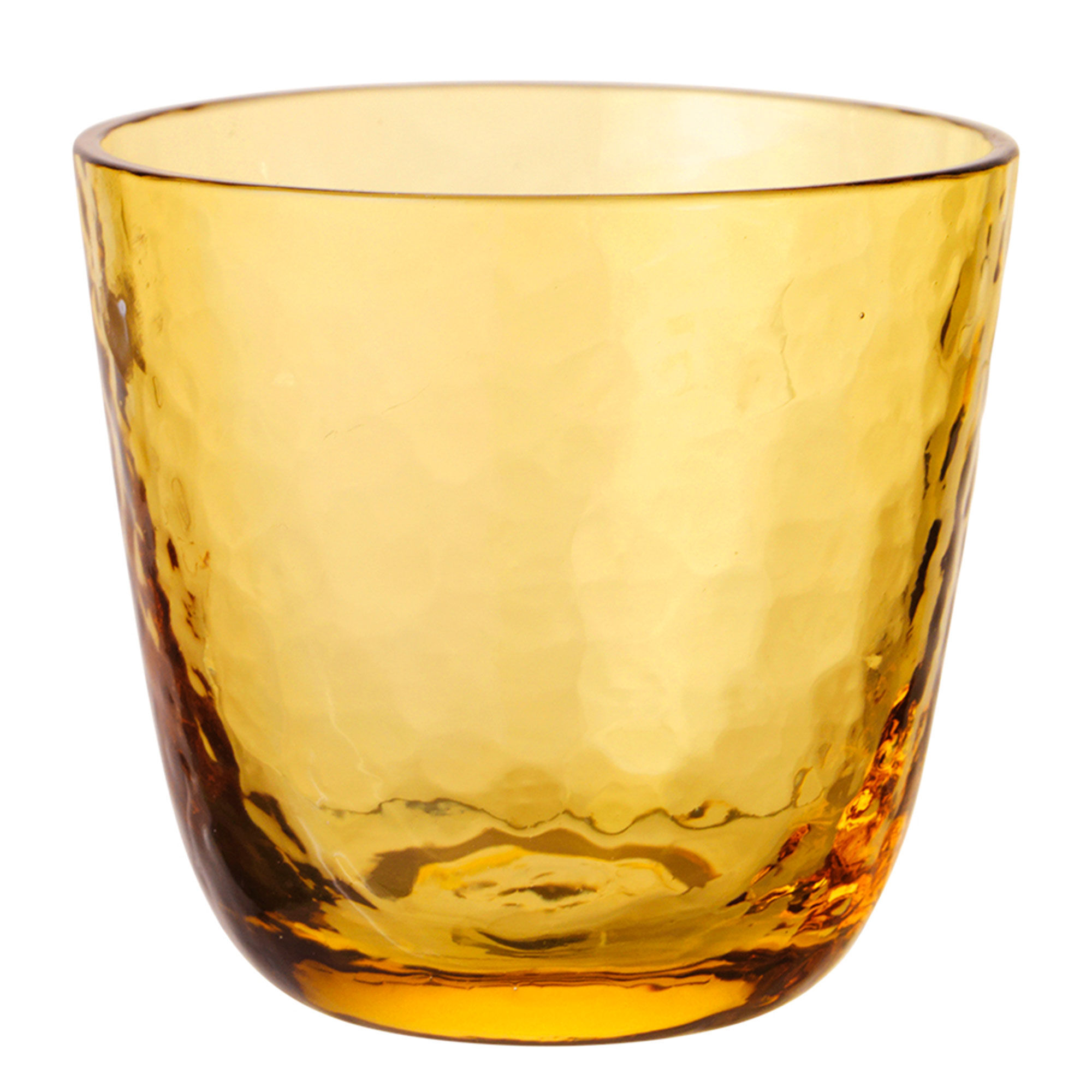 Broste Hamret Drikkeglas  Gul