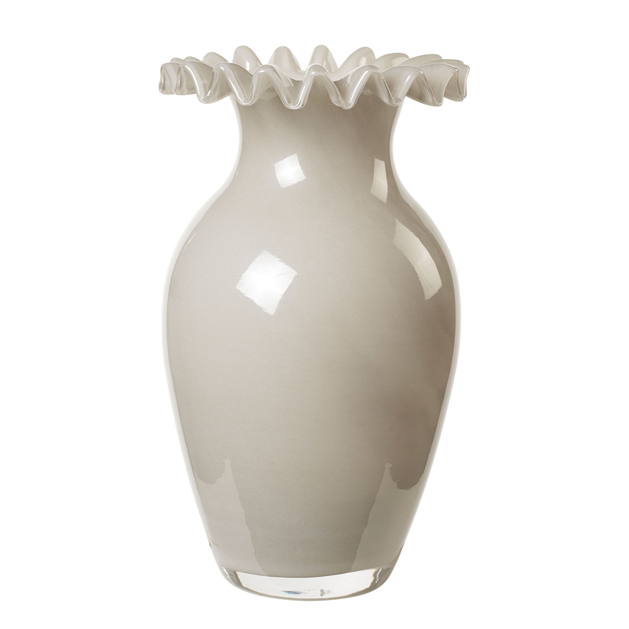 Broste Jasmin Vase  Taupe Warm Grey