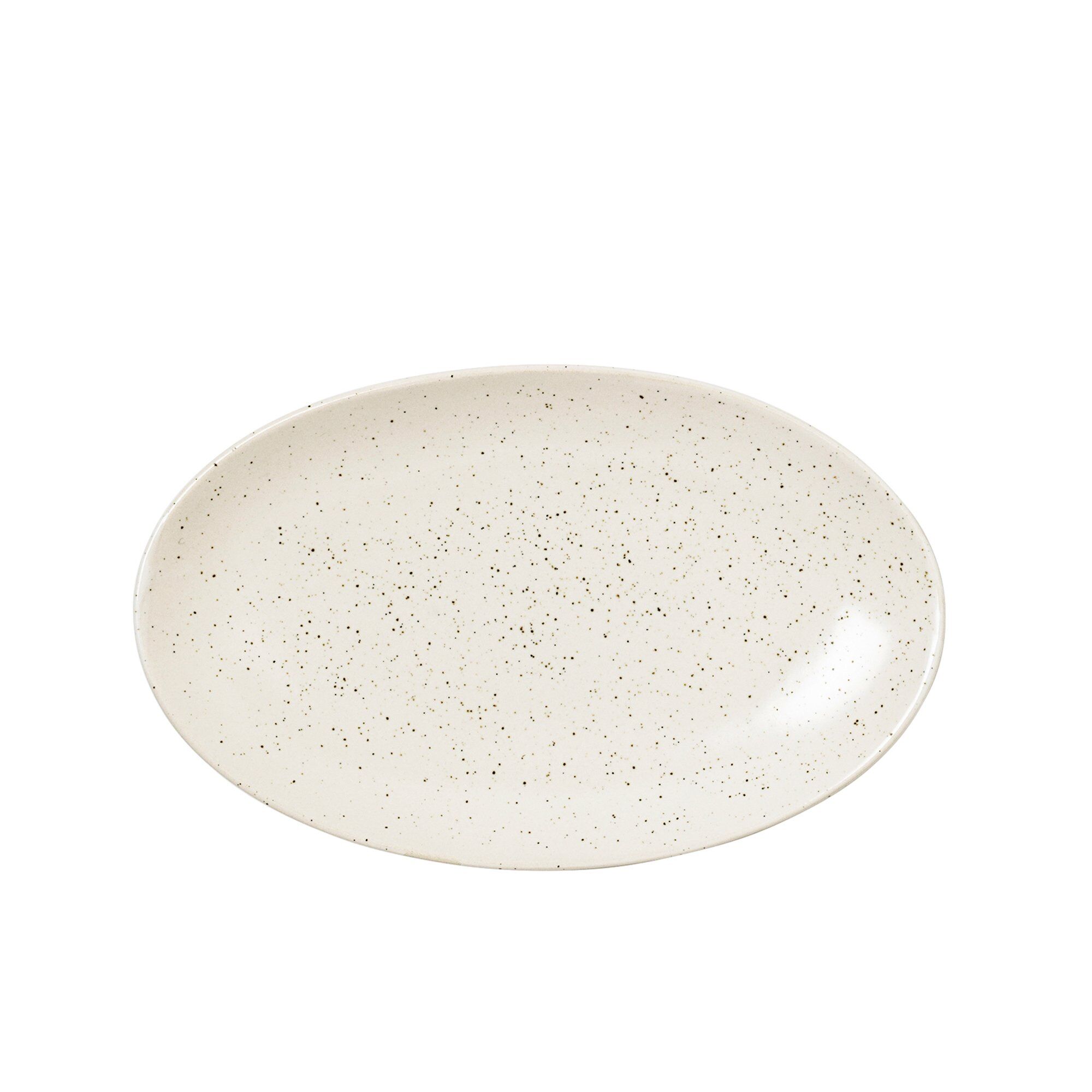 Broste Nordic Vanilla Oval Tallerken 22   13   Cm