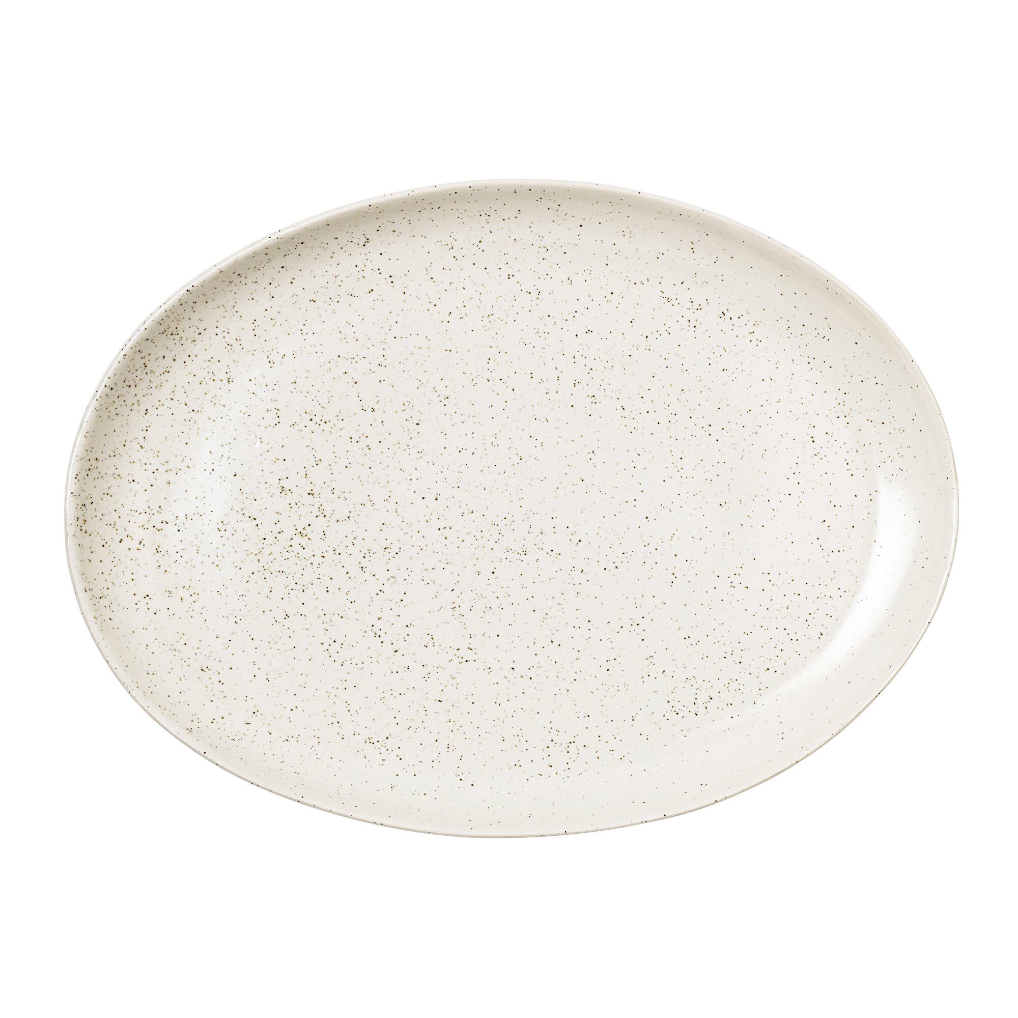 Broste Nordic Vanilla Oval Tallerken 35     26   Cm