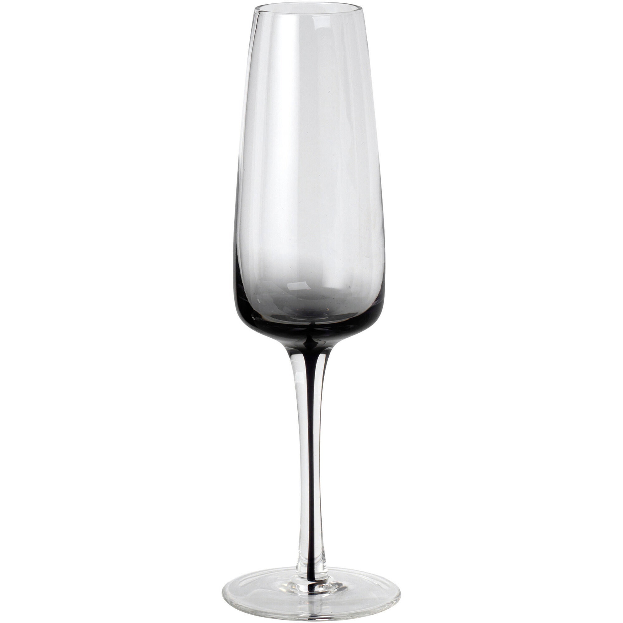 Broste  39 Smoke 39  Mundblæst Champagneglas