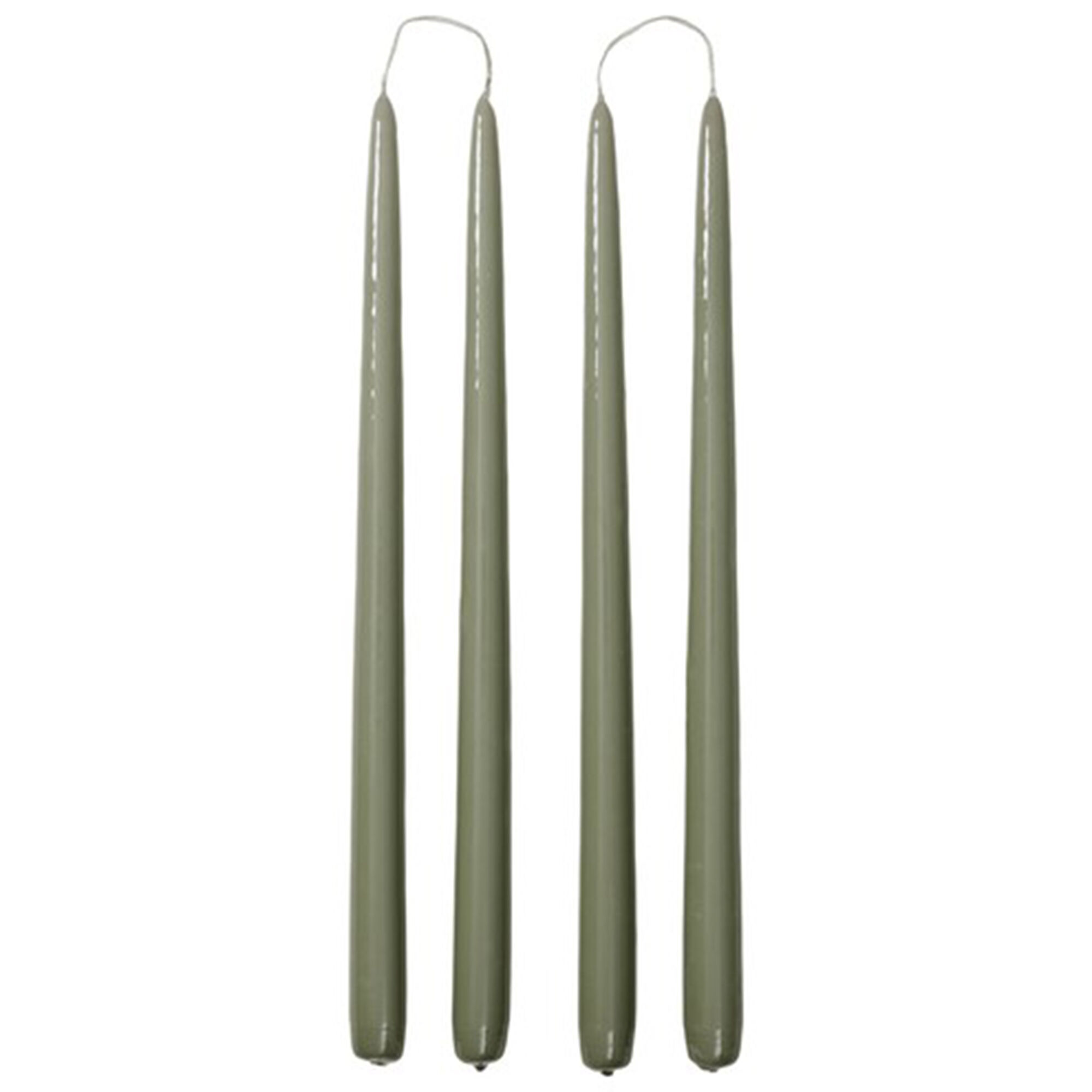 Broste Smooth Glossy Kronelys  -pak  Lysegrøn