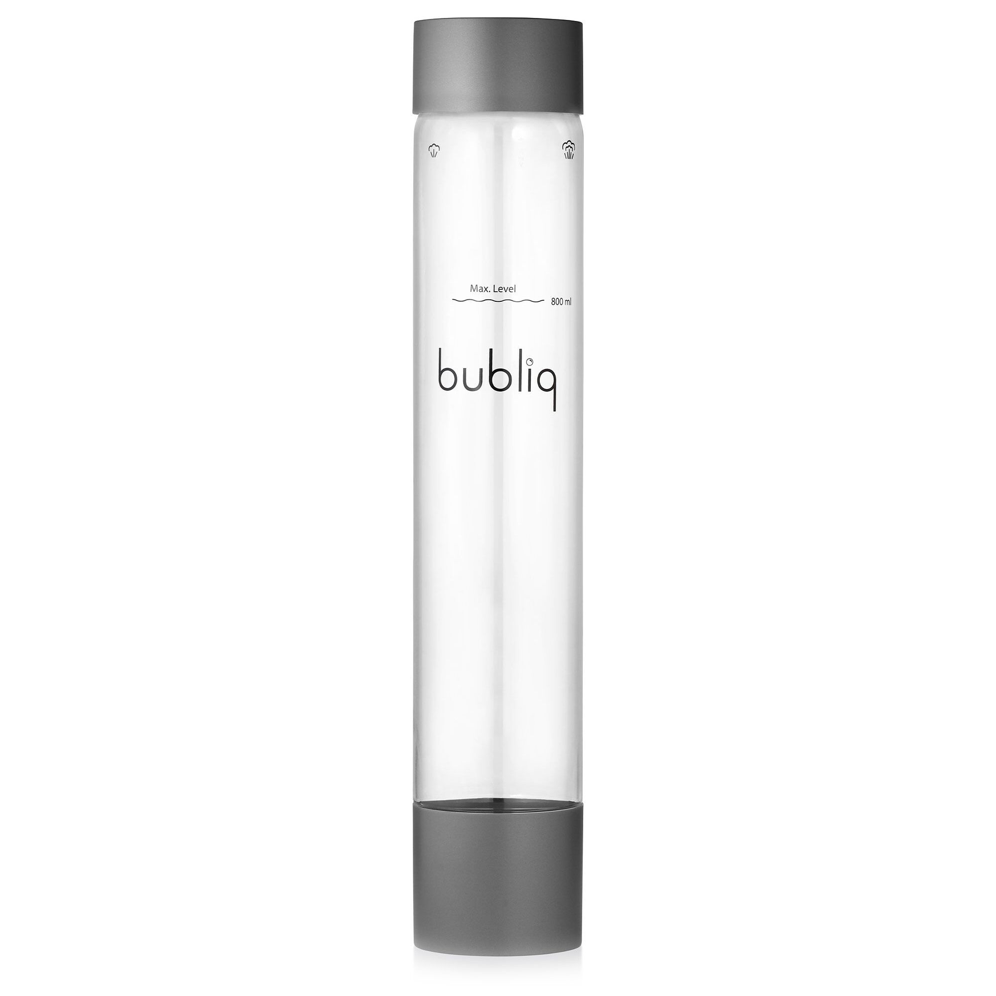Bubliq Flaske Til Sodavandsmaskine 800 Ml  Mat Grå