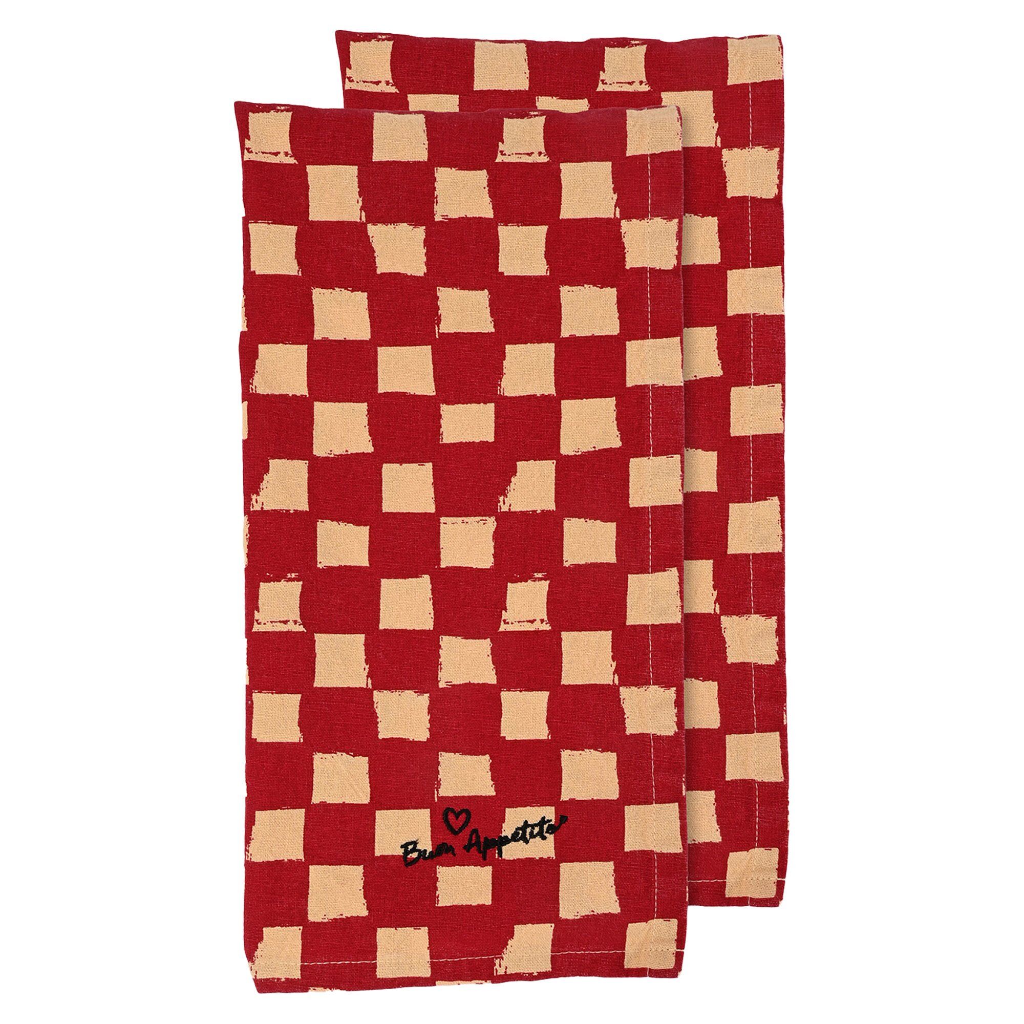 Byon Love Viskestykke 50x70 Cm  Rød Sand    Stk
