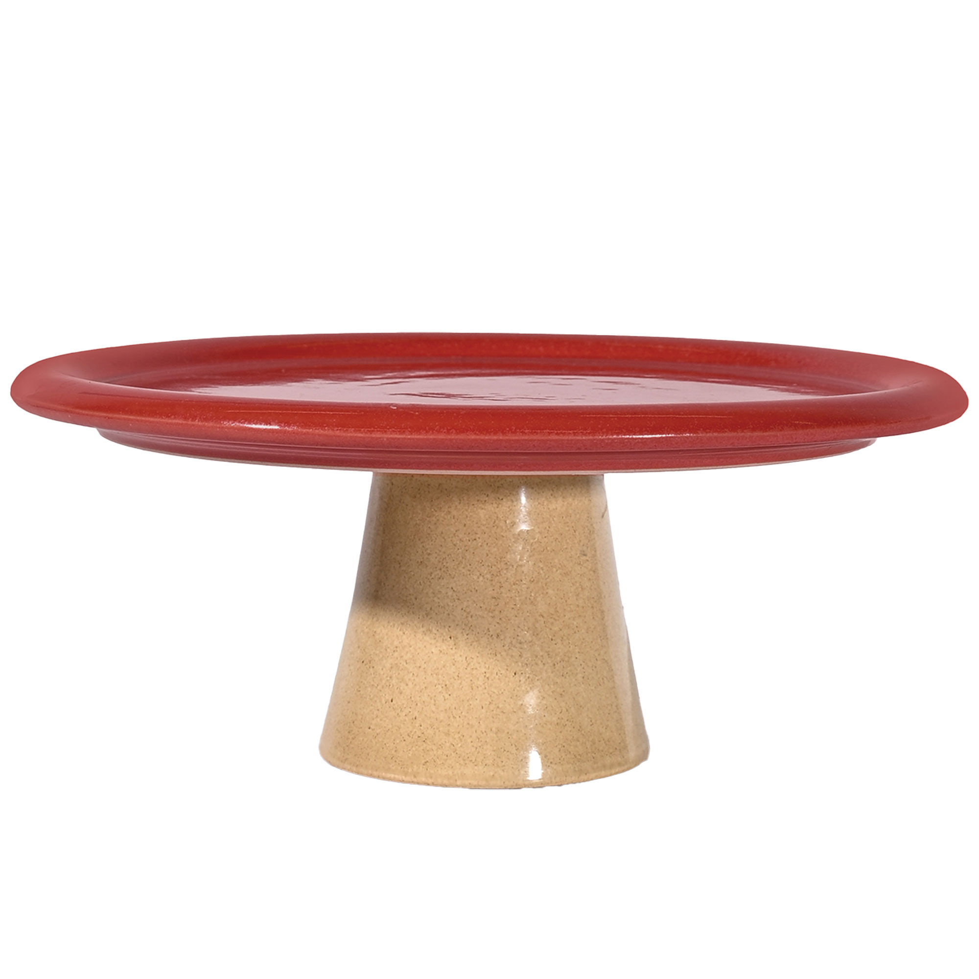 Byon Porto Kagefad 26 5x11 Cm  Rød Beige