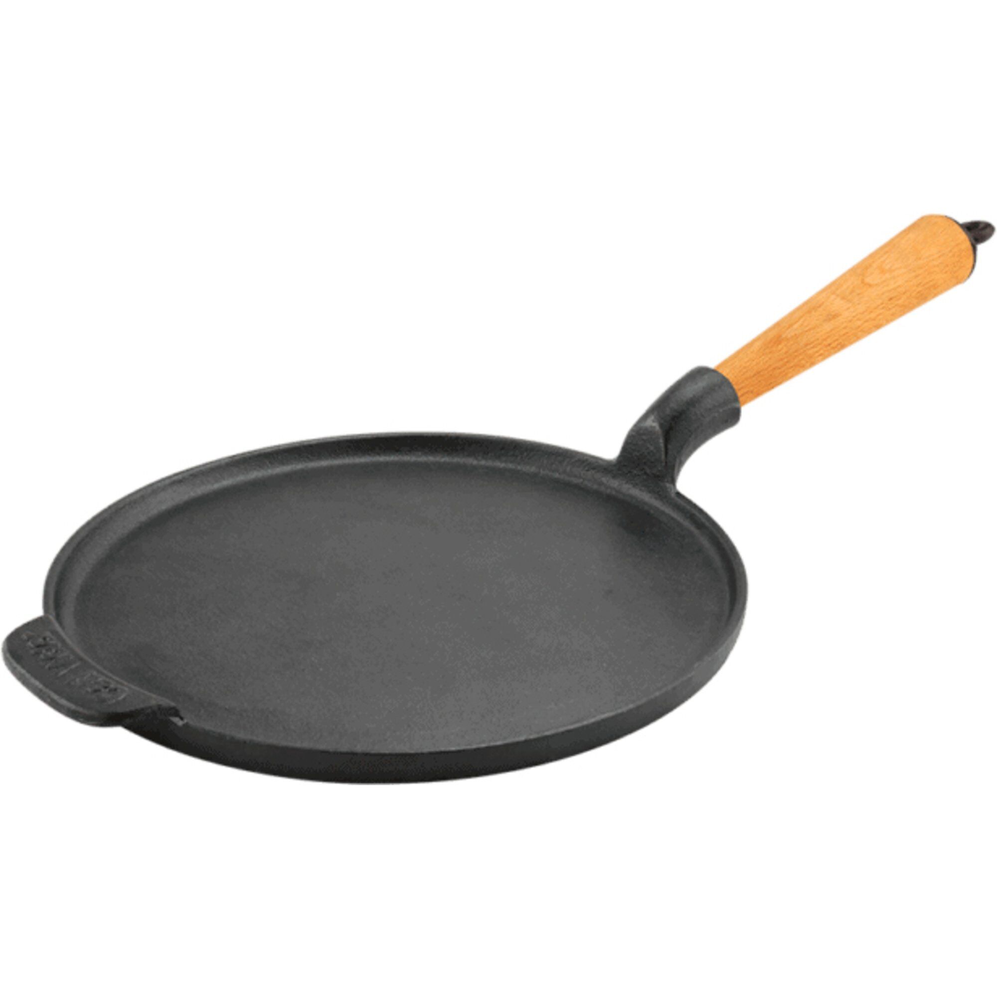 Carl Victor Pandekagejern   Støbejern 23 Cm  Håndtag   Bøg