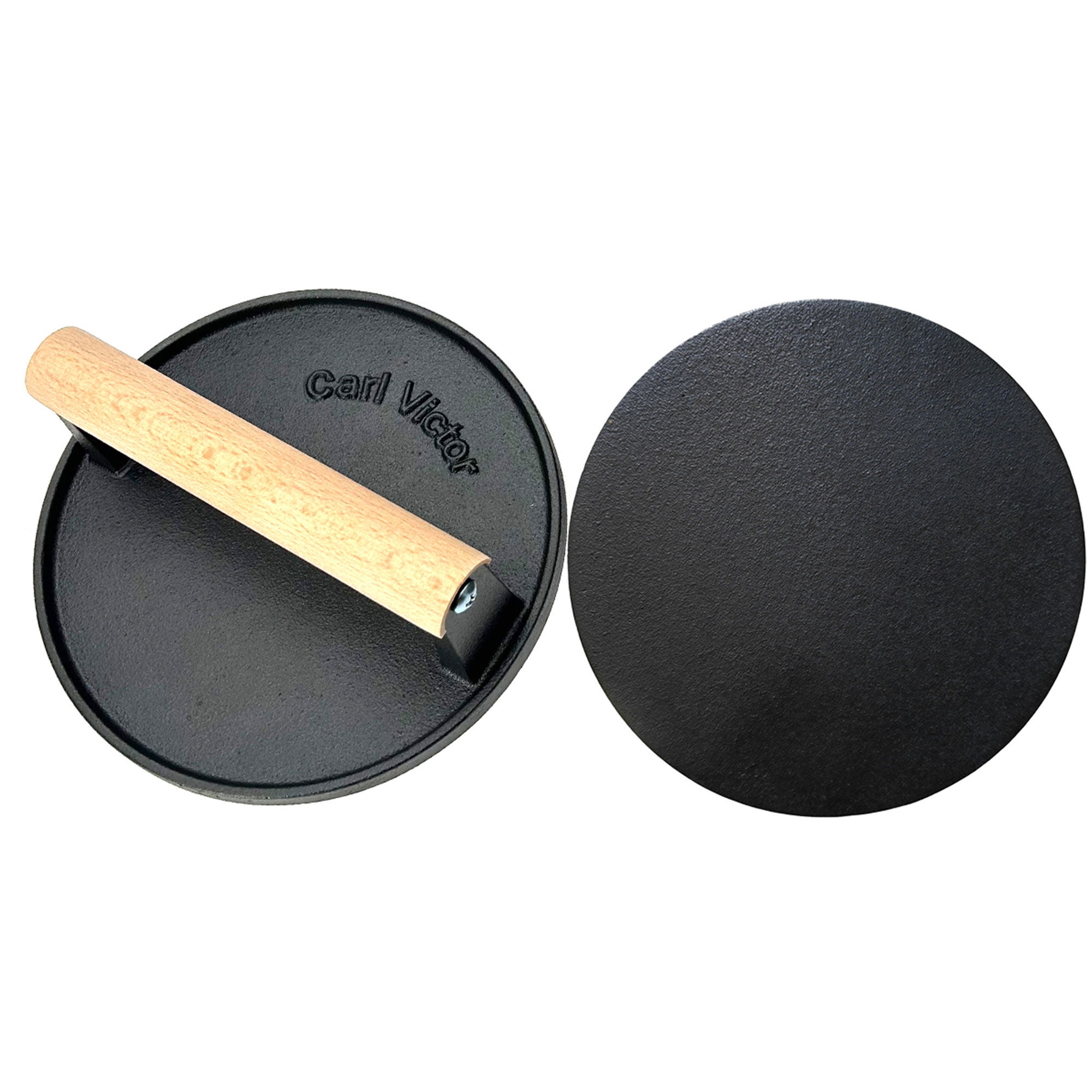Carl Victor Smash Burger Grillpresser 17   Cm  Glat