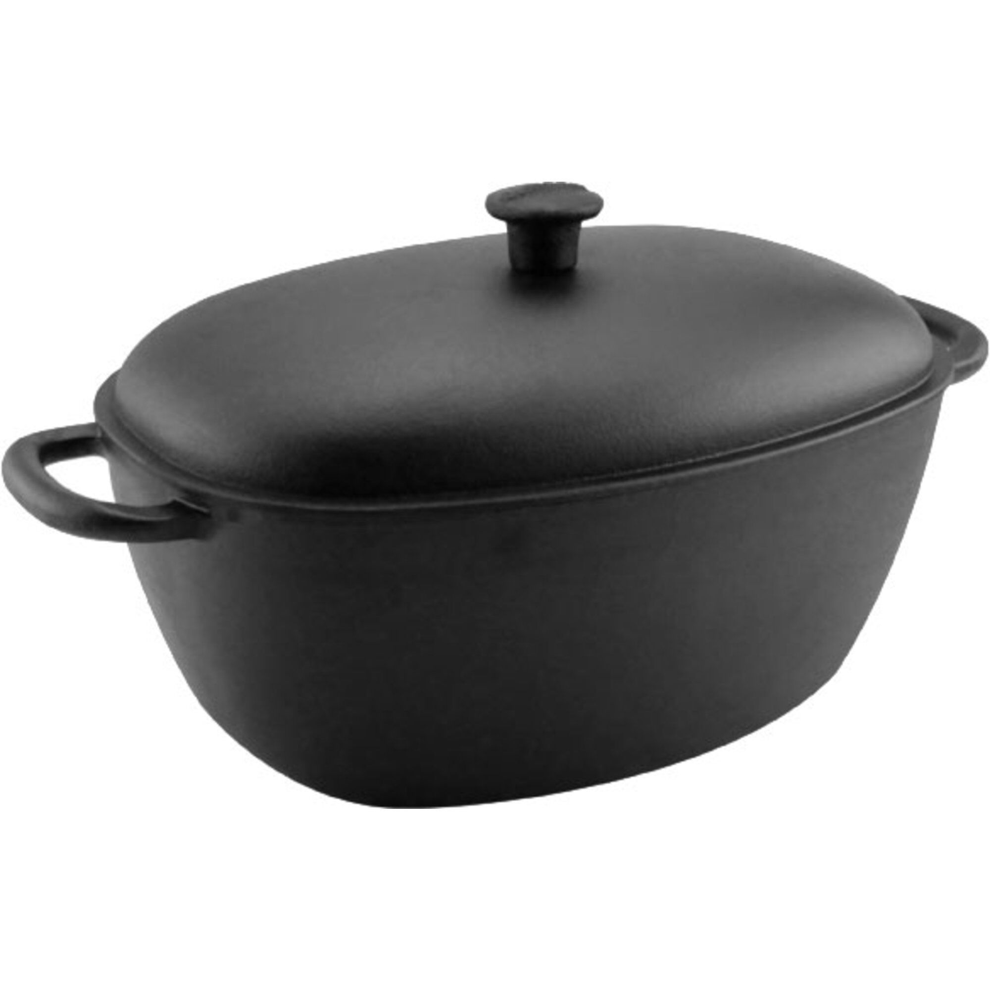 Carl Victor Støbejernsgryde Med Låg   Liter  Oval