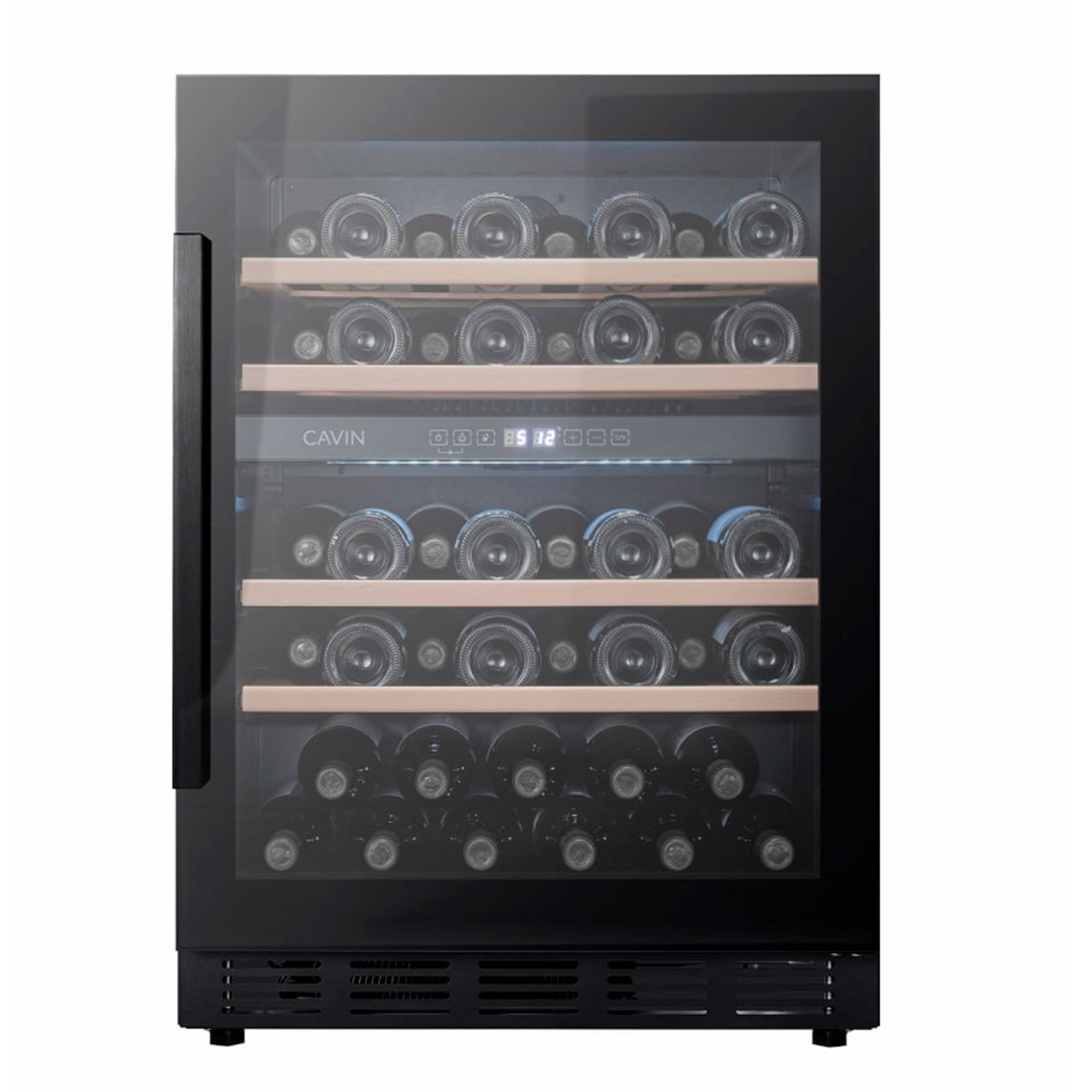 Cavin Arctic Collection 60d Fullglass Black Indbygget Vinkøleskab 46 Flasker