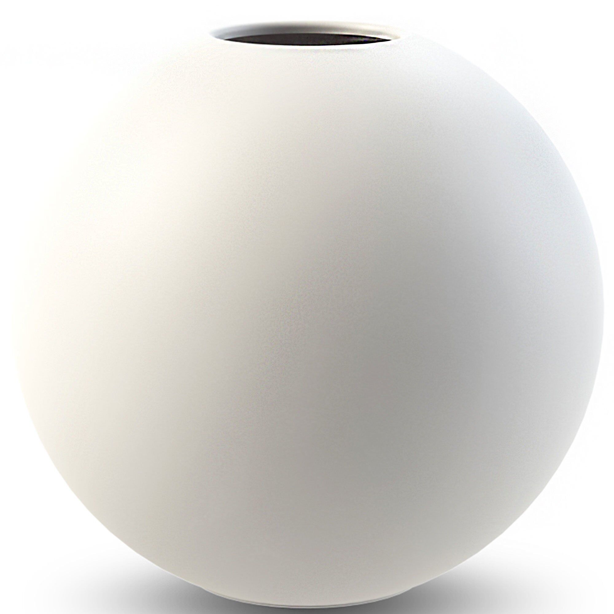 Cooee Design Ball Vase  10 Cm  White